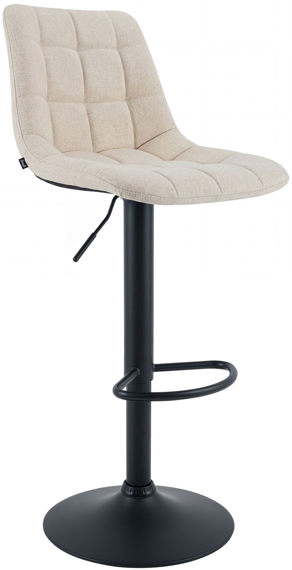 2er Set Barhocker Mapun Stoff, creme
