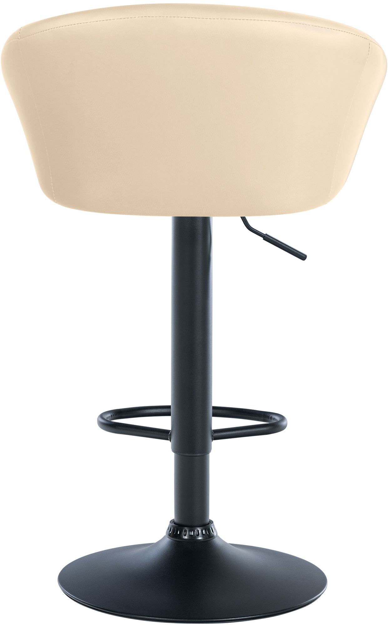 Barhocker Davie Kunstleder schwarz, creme