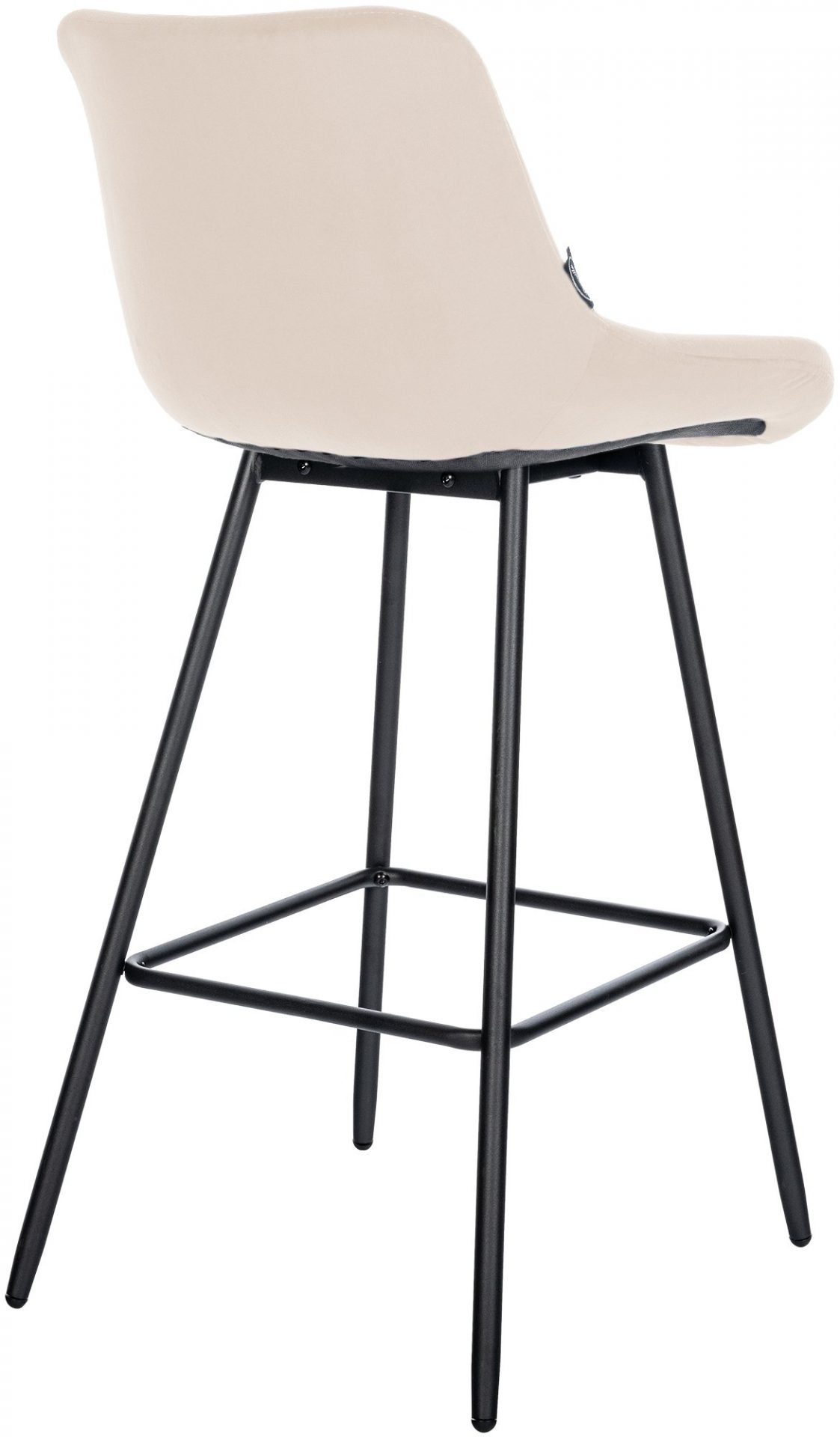 Barhocker Weston Samt, creme