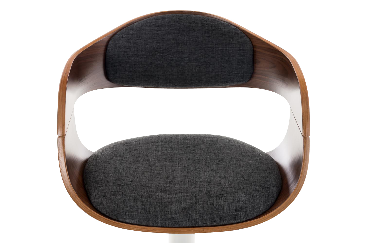 Barhocker Kingston C Stoff, walnuss/dunkelgrau