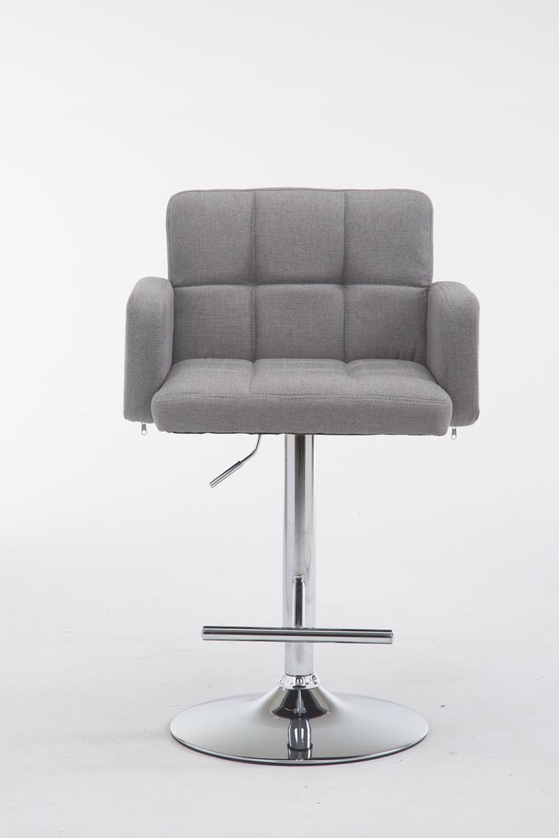Barhocker Los Angeles Stoff C, grau