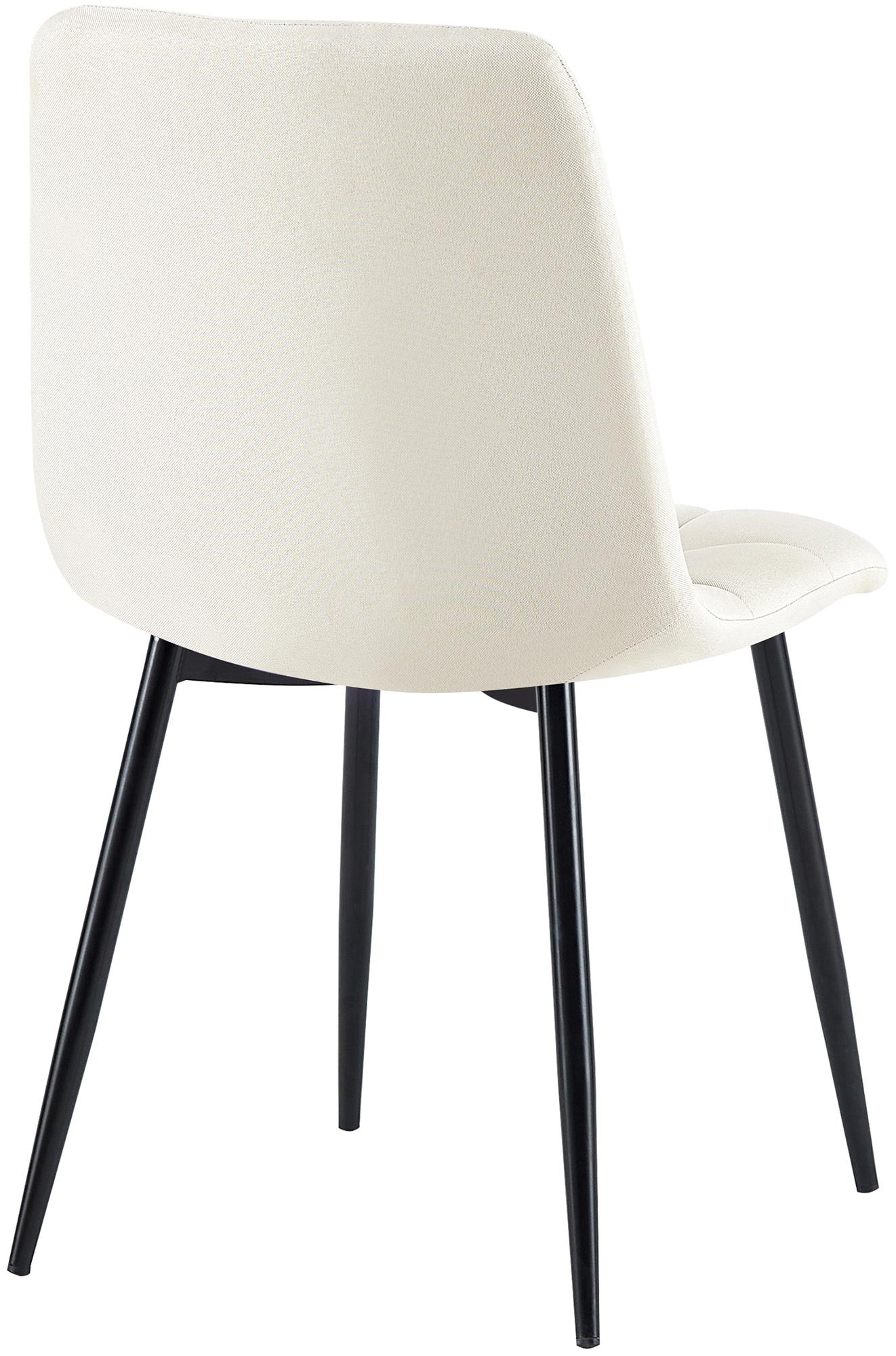 4er Set Esszimmerstühle Antibes Stoff, creme
