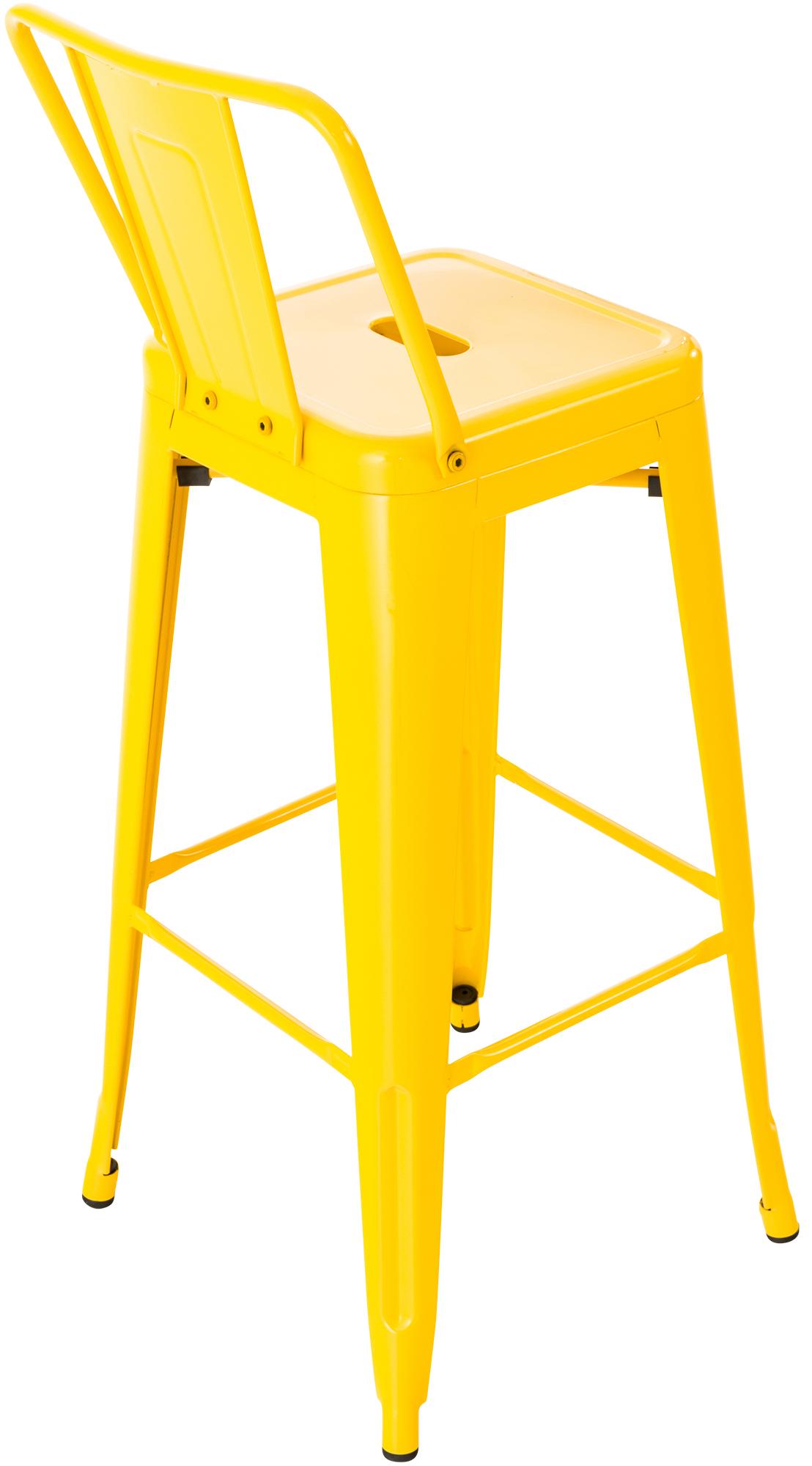 4er Set Barhocker Mason, gelb