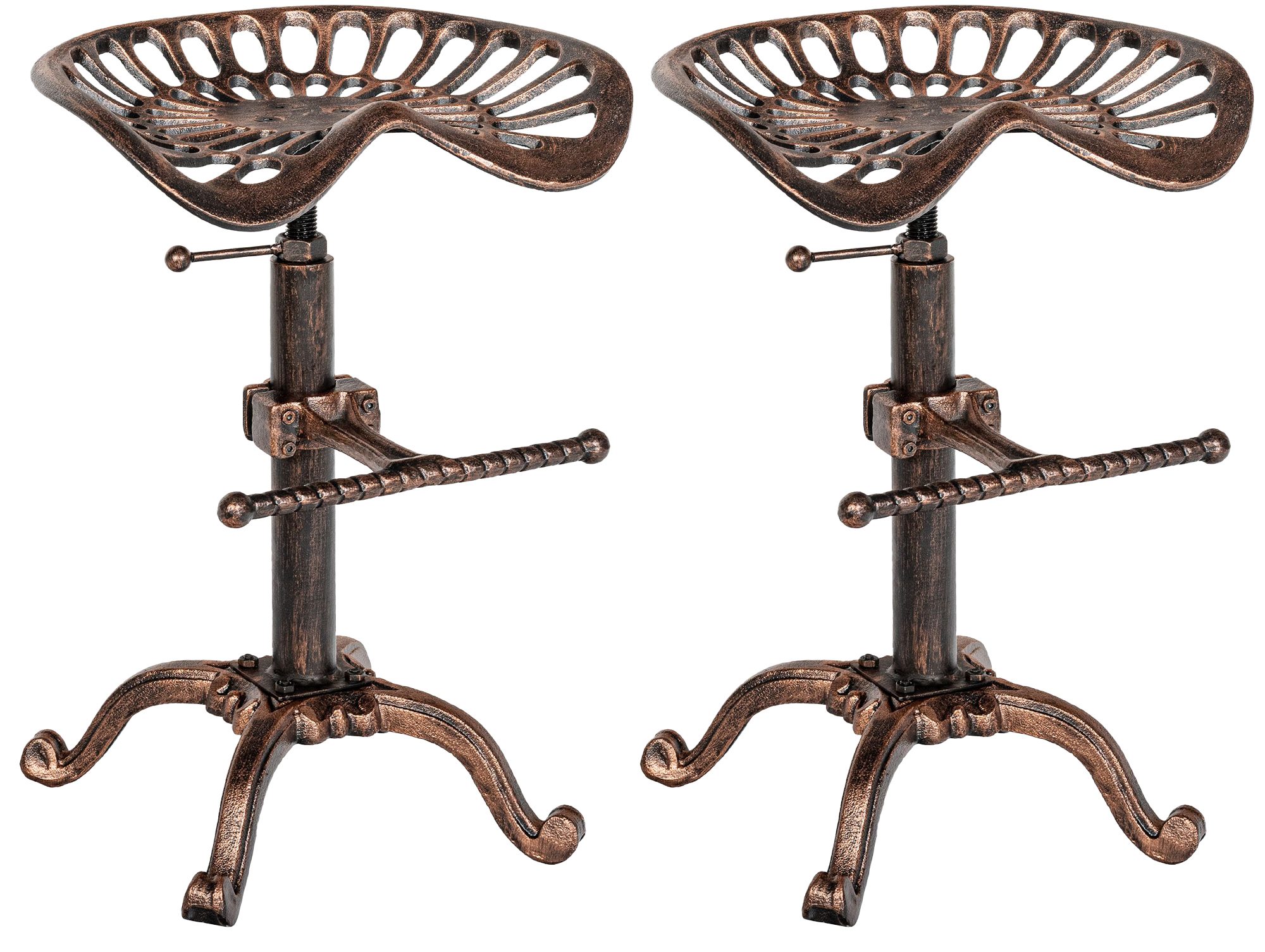 2er Set Barhocker Butch, bronze