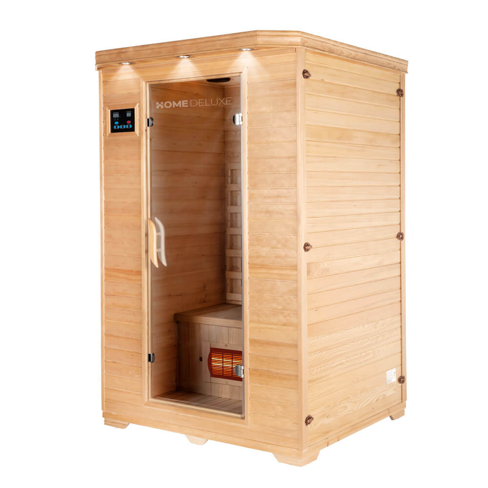 Infrarotkabine mit Vollspektrumstrahler REDSUN M - 120 x 105 cm für 2 Personen