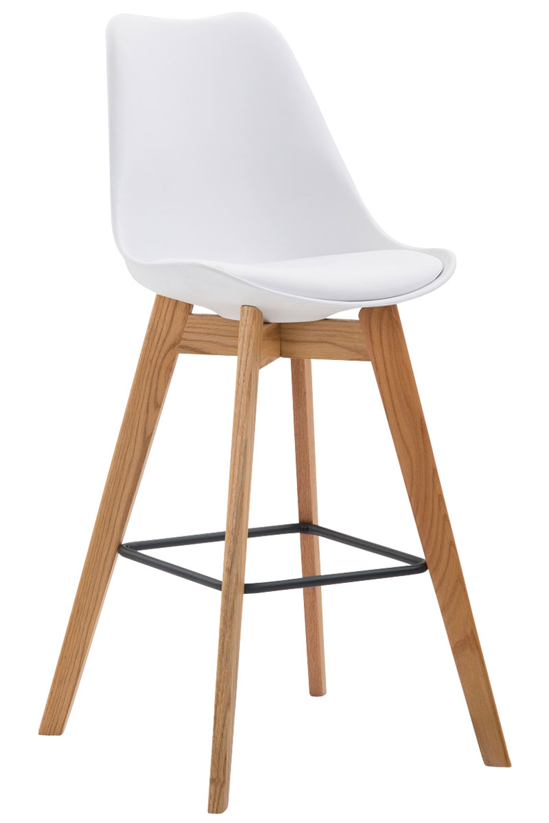 2er Set Barhocker Metz Kunststoff natura, weiß