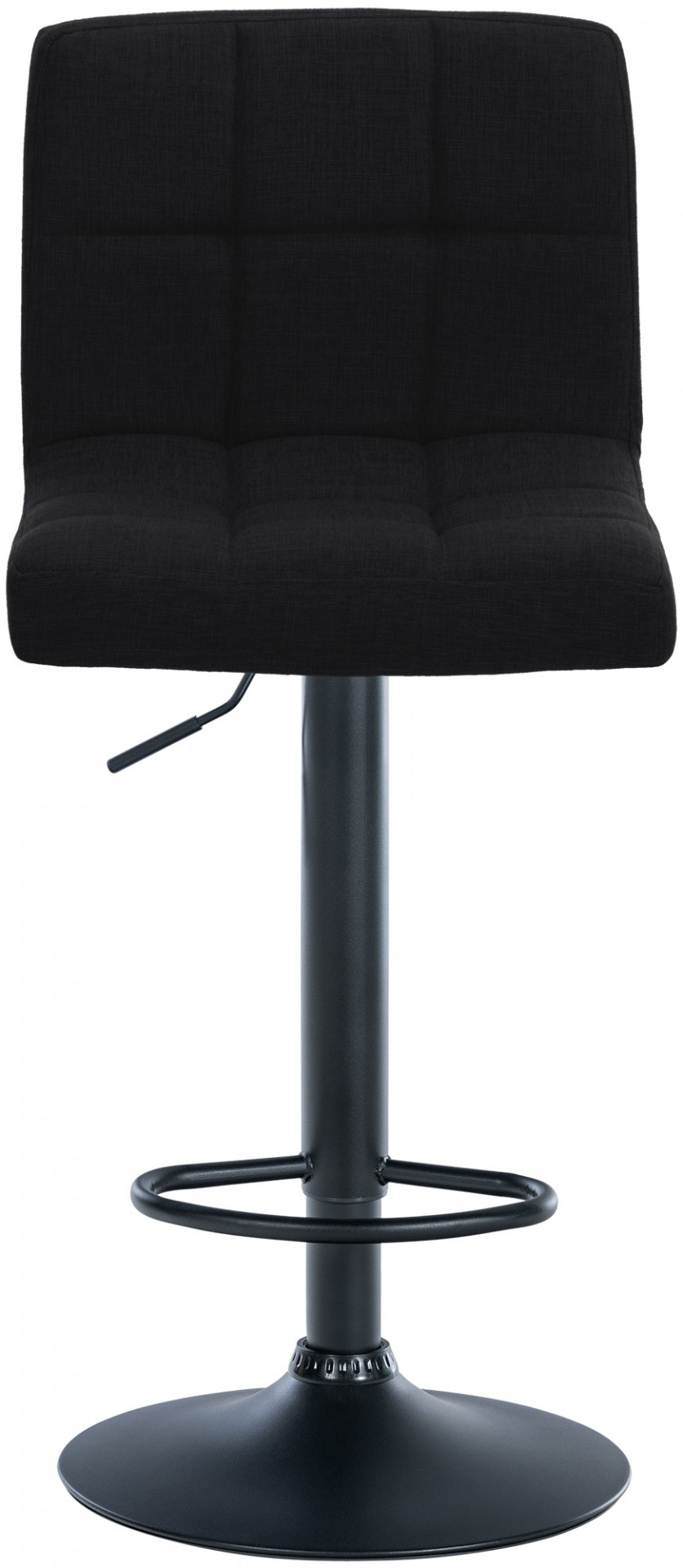 2er Set Barhocker Calma Stoff schwarz, schwarz
