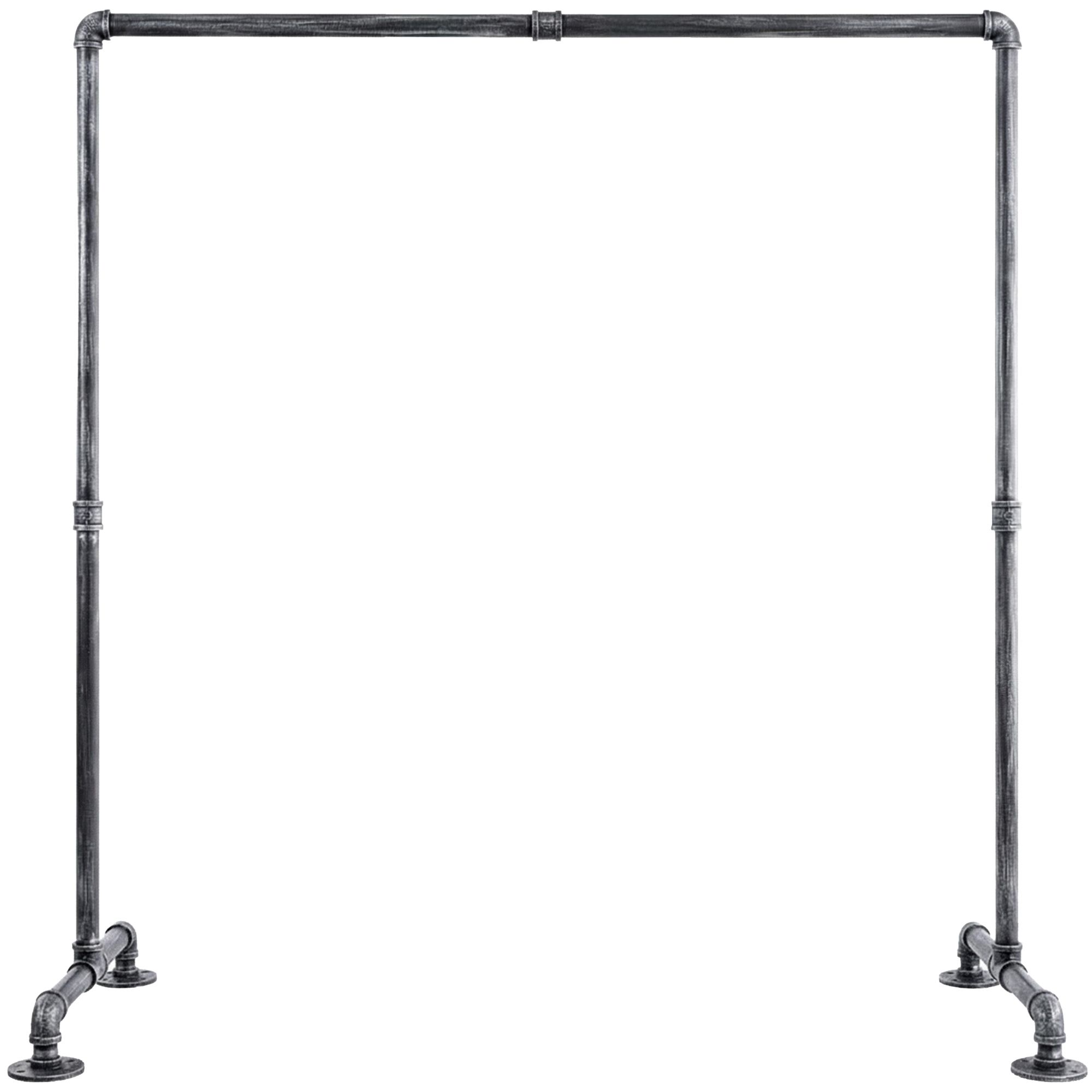 Kleiderständer Jersey 55x150x150, silber