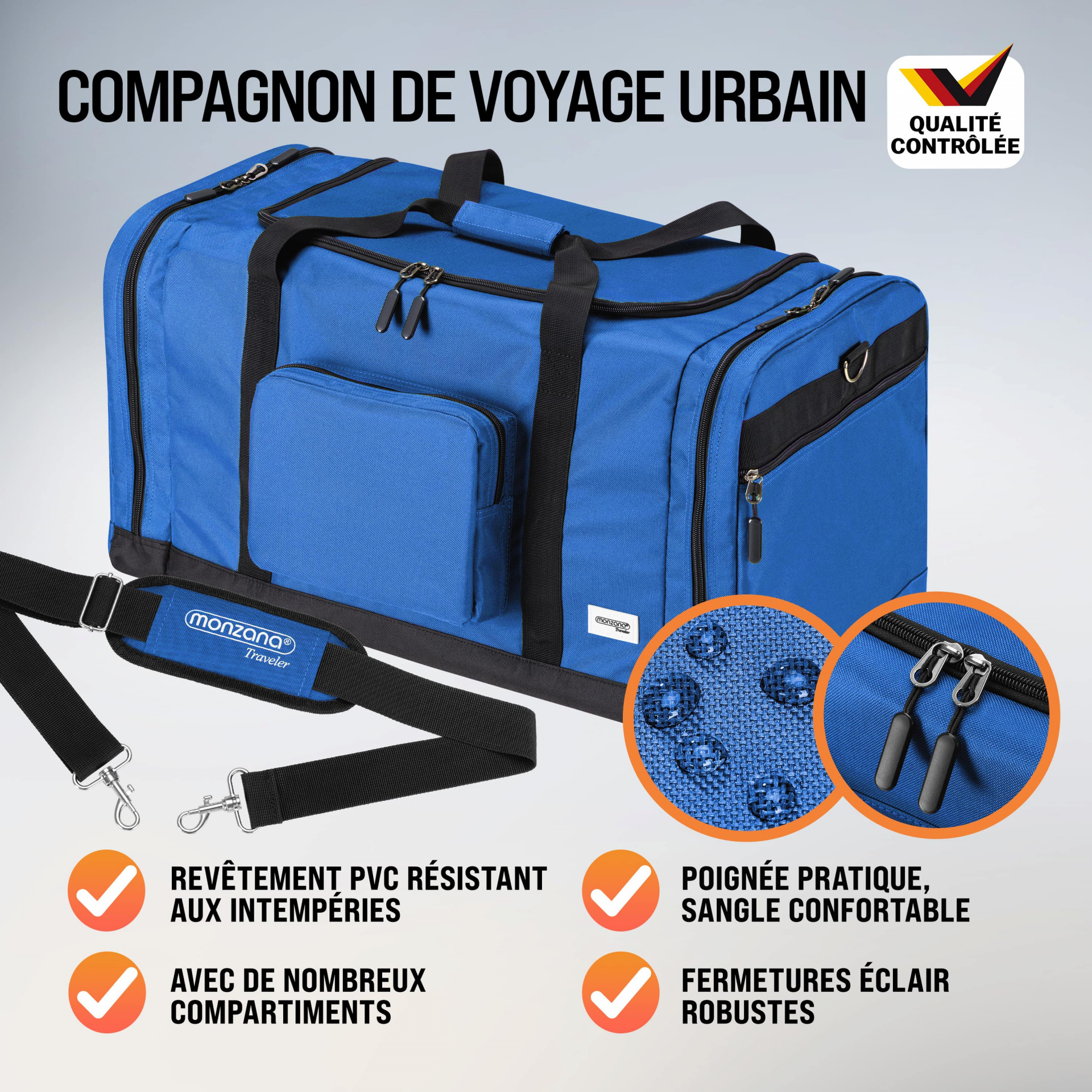 Reisetasche Blau 90L