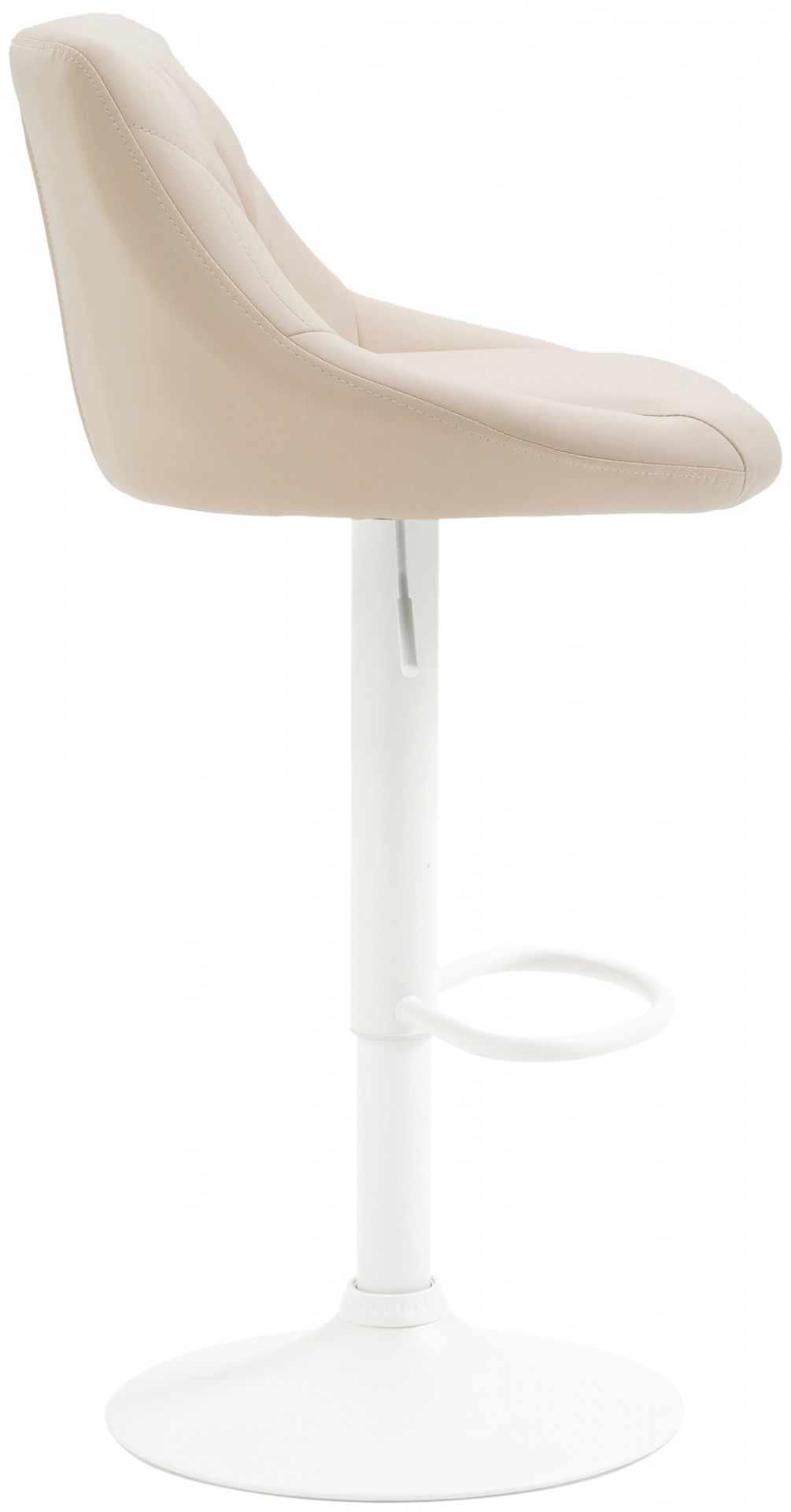 Barhocker Lazio Kunstleder weiß, creme