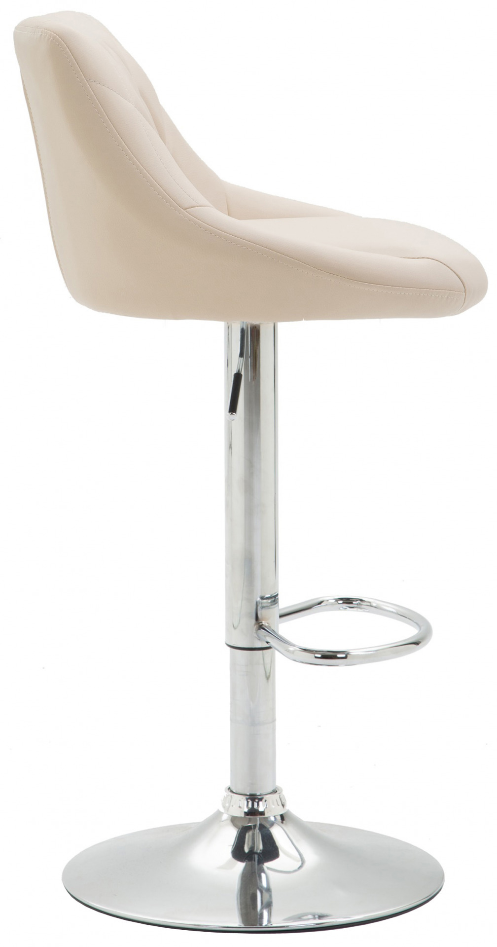 2er Set Barhocker Lazio Kunstleder C, creme
