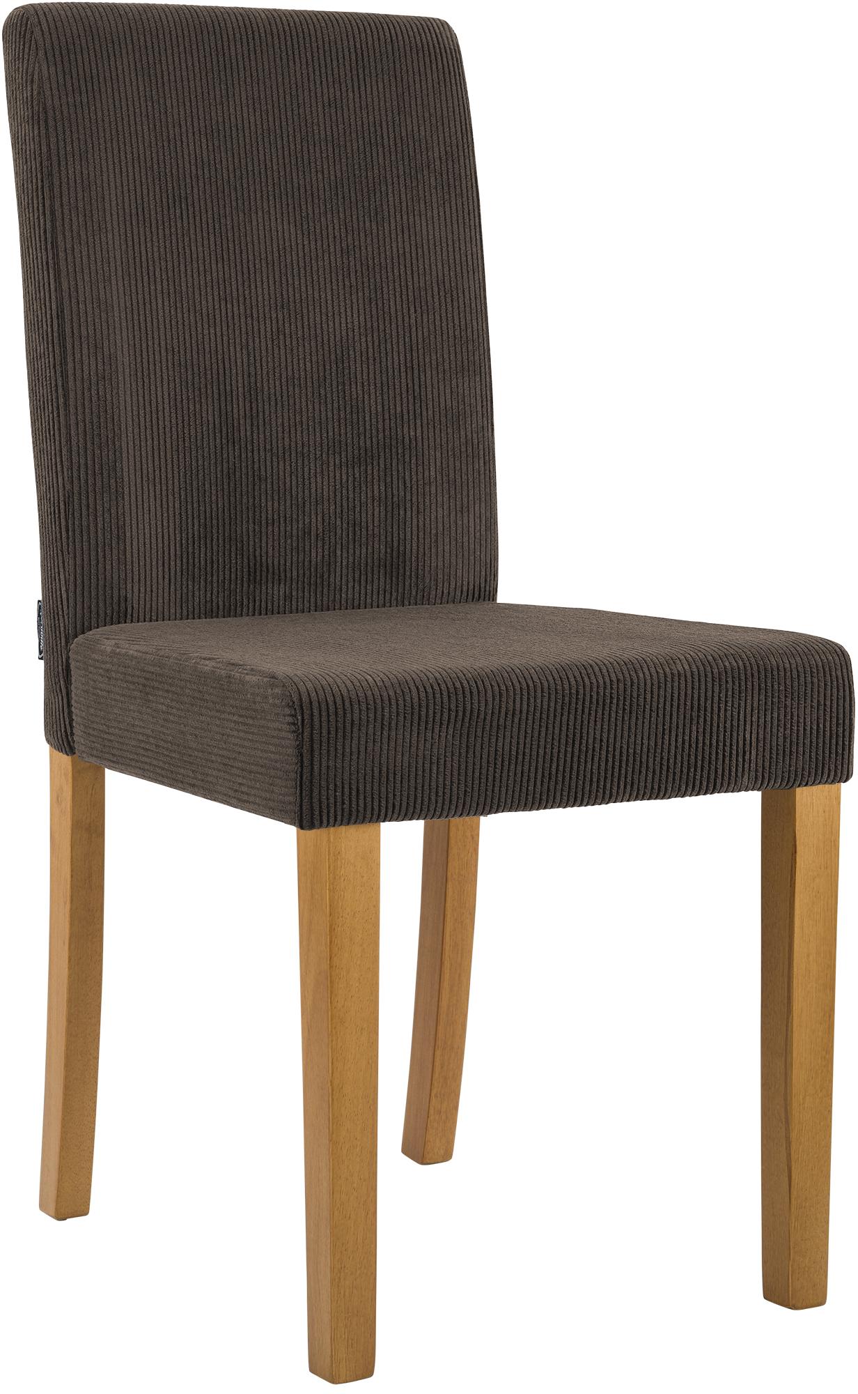 Esszimmerstuhl Ina Cord antik hell, braun