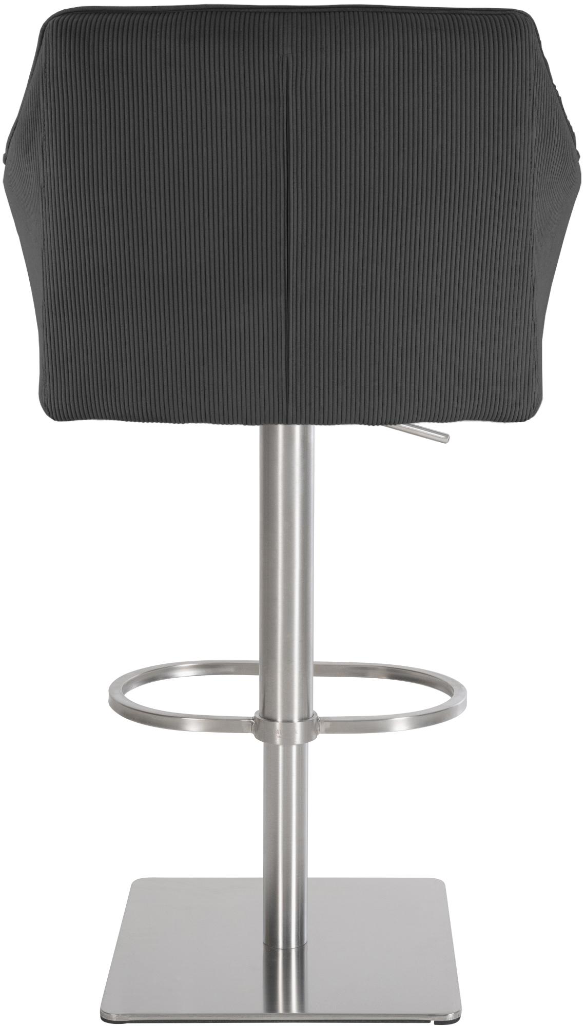 Barhocker Damaso E Cord, dunkelgrau