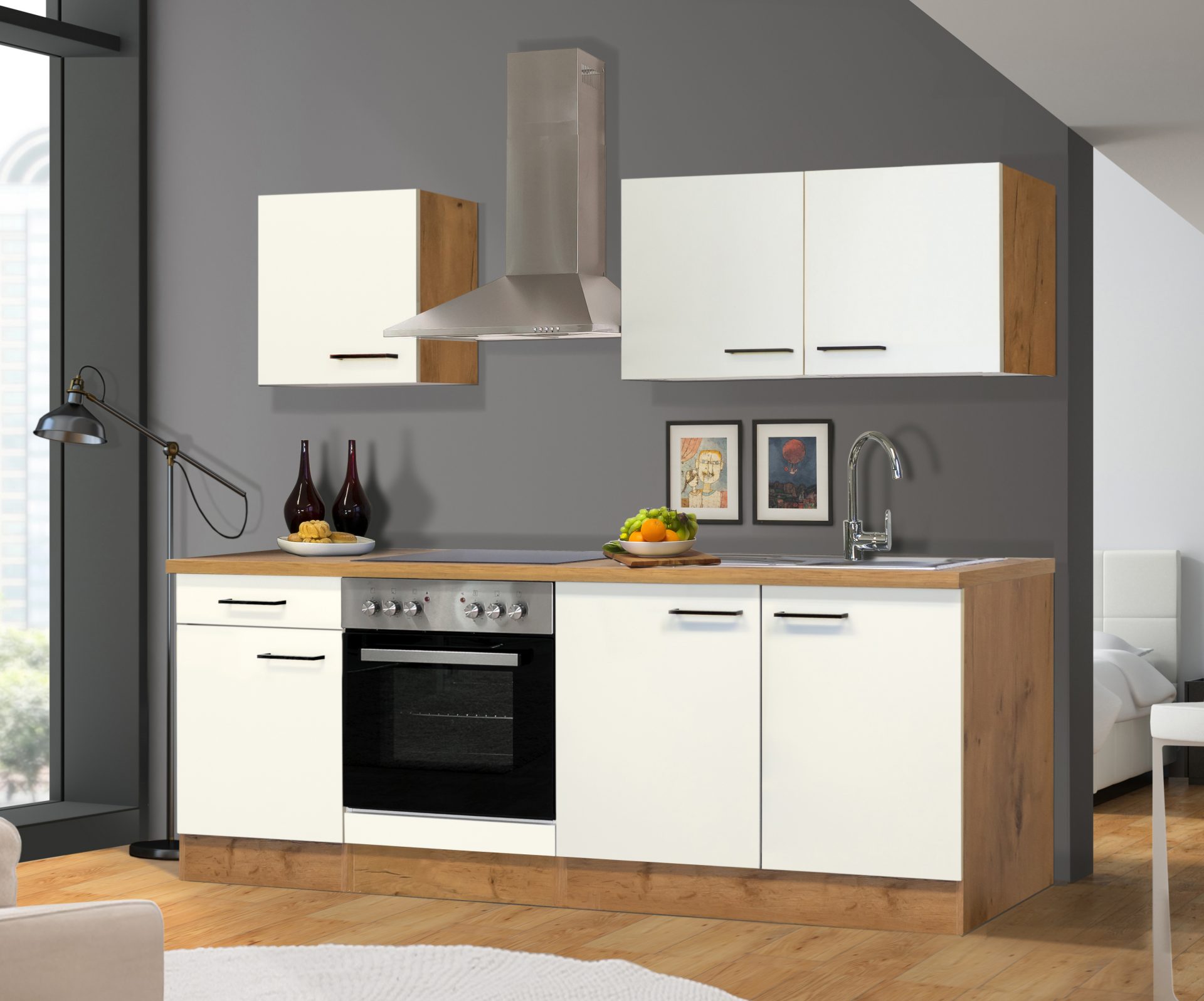 Küchenzeile Avila 210 cm mit E-Geräten