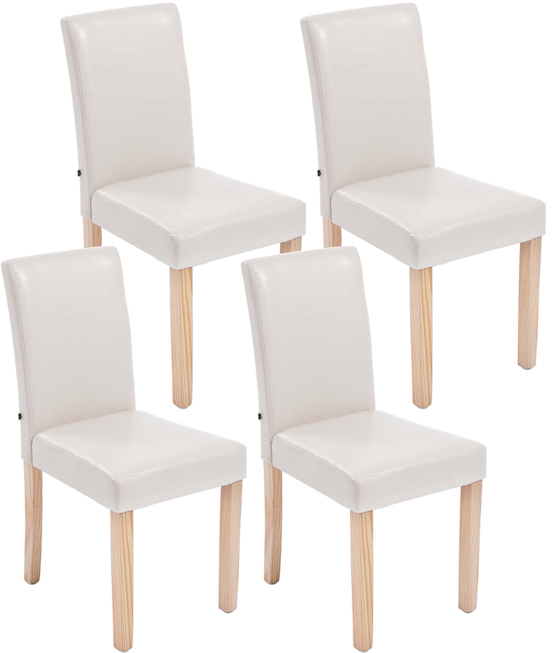 639823 4er Set Esszimmerstuhl Ina natura, creme