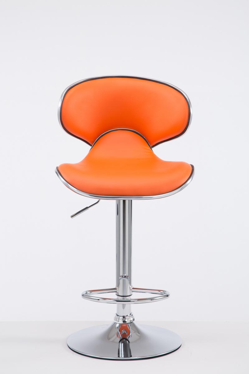 Barhocker Las Vegas V2 chrom, orange