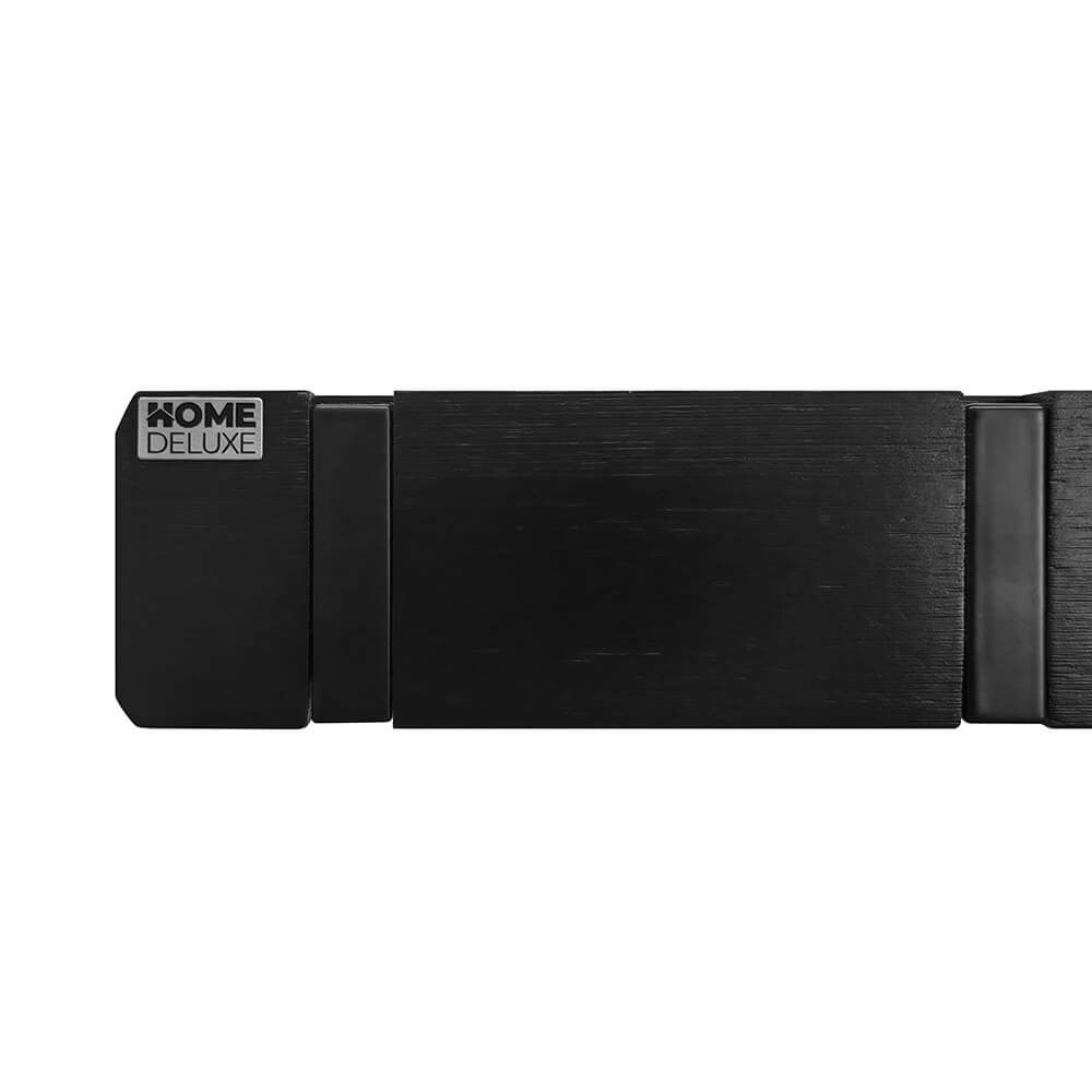 Garderobenleiste HOOK inkl. Haken und Magnete - Schwarz