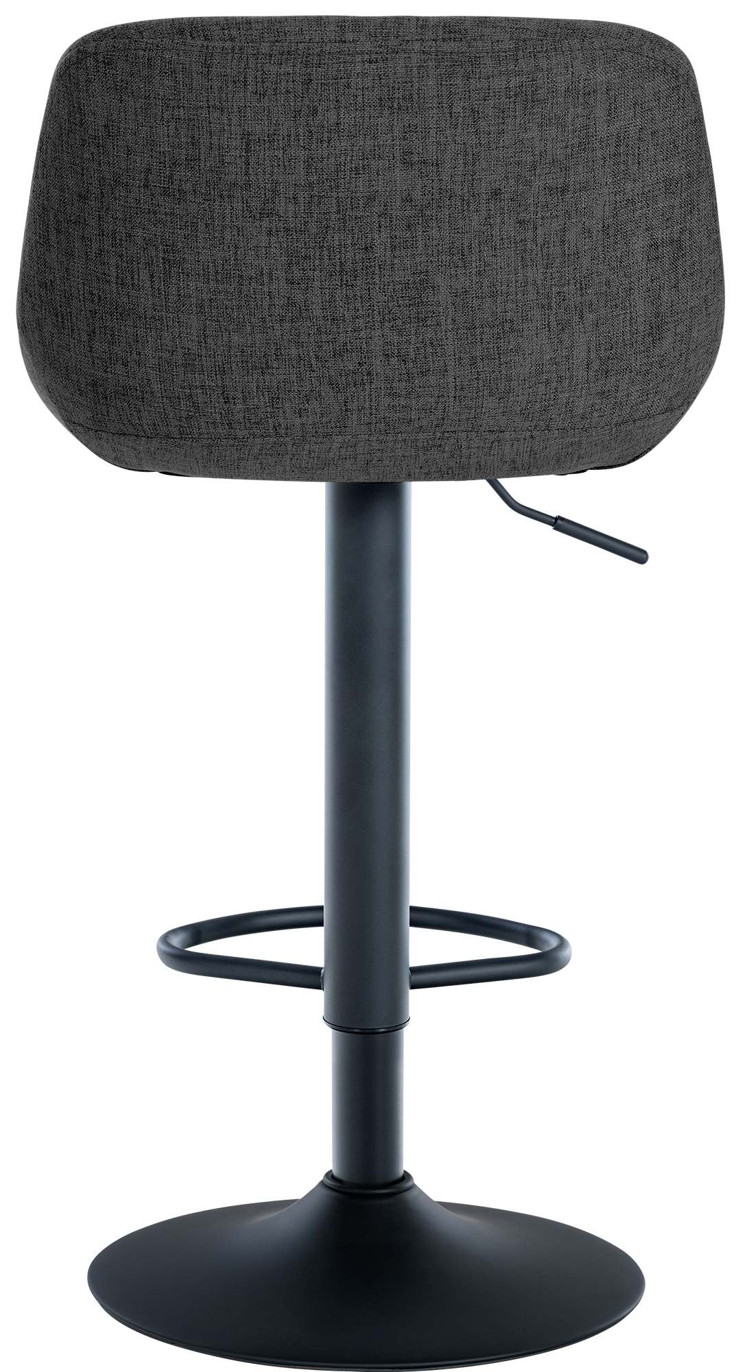 2er Set Barhocker Loft Stoff, schwarz