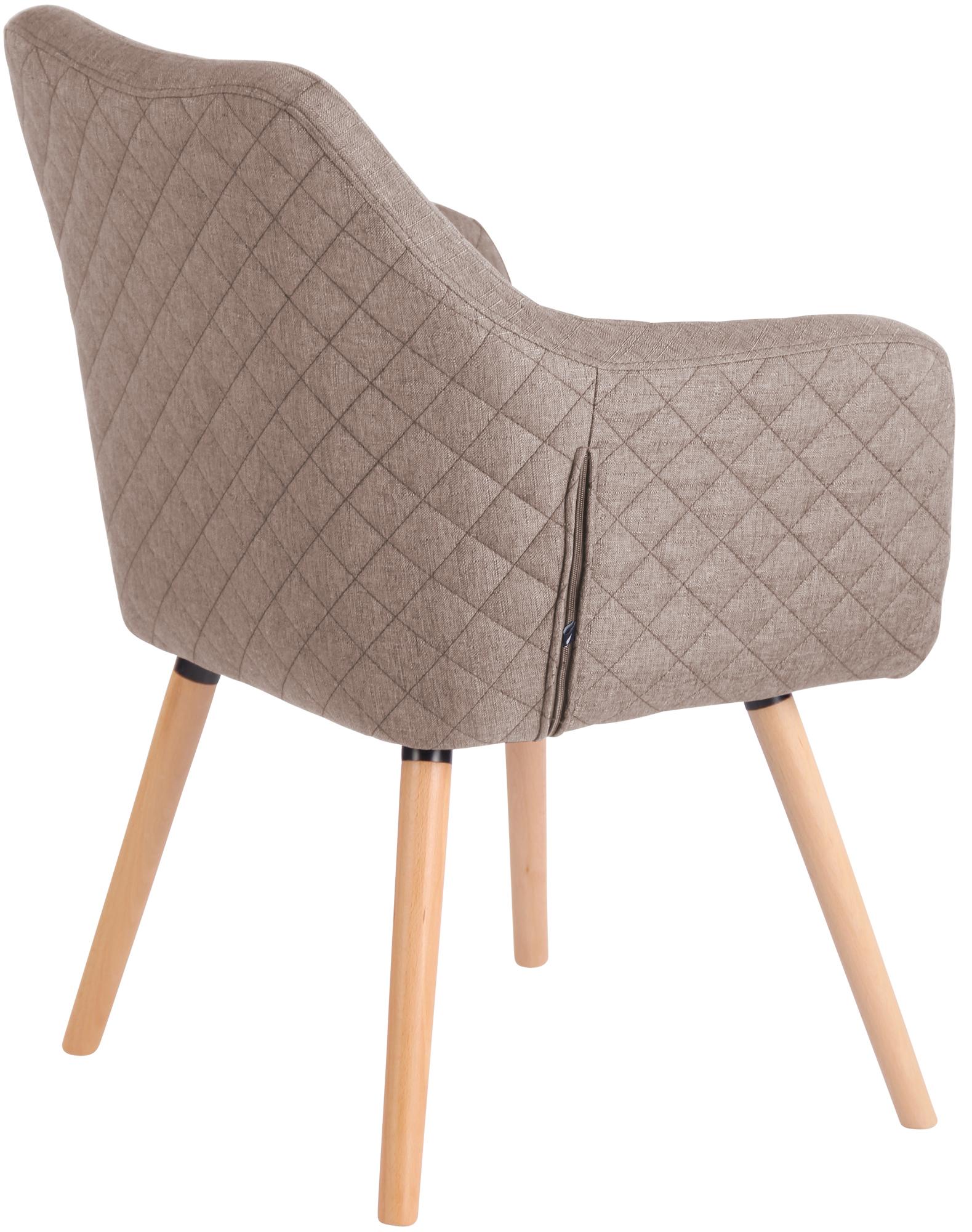 Esszimmerstuhl Gent Stoff natura, taupe