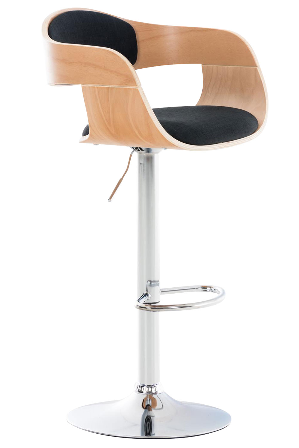 Barhocker Kingston C Stoff, natura/schwarz