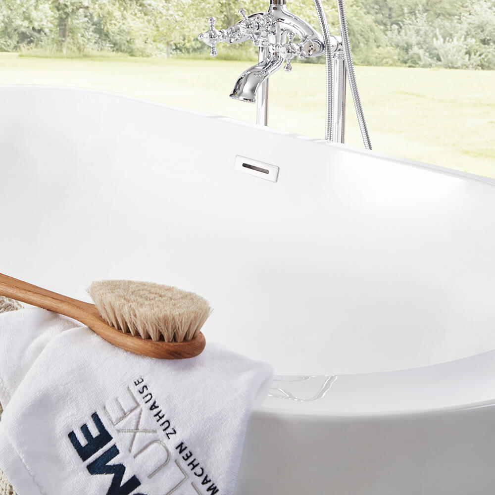 Freistehende Badewanne CODO - 170 x 80 cm Weiß