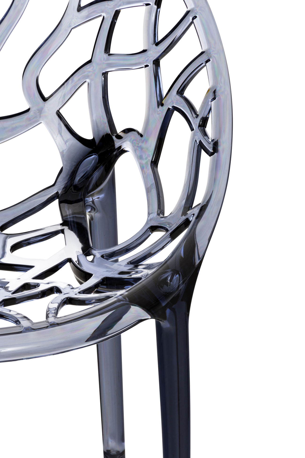 Stapelstuhl CRYSTAL, grau