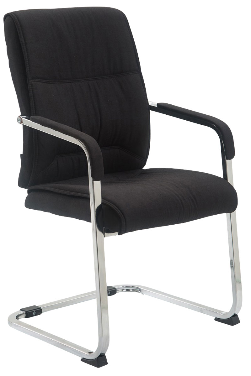 XL Besucherstuhl Anubis Stoff, schwarz