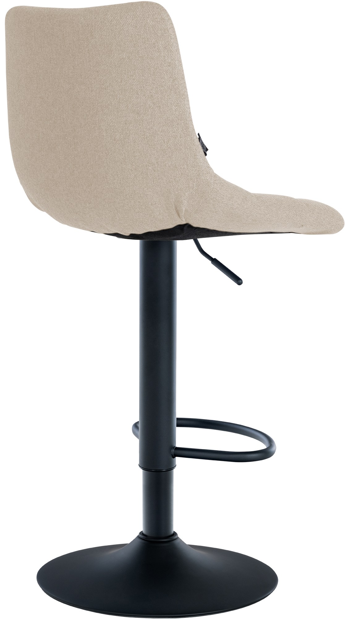 Barhocker Jerry Stoff schwarz, creme