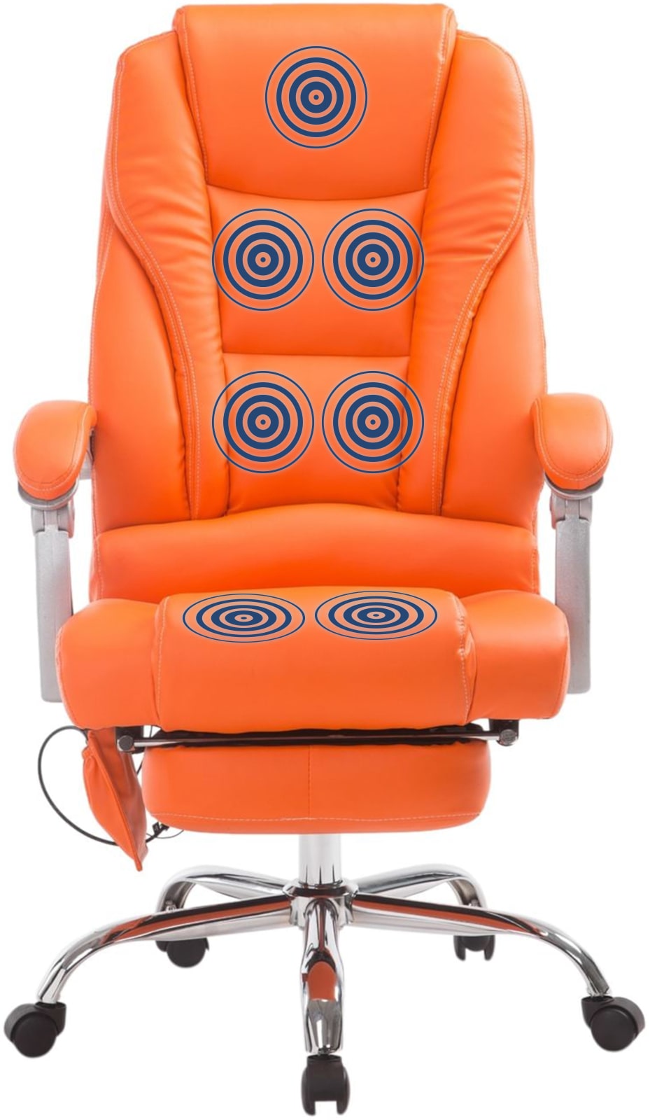Bürostuhl Pacific mit Massagefunktion, orange