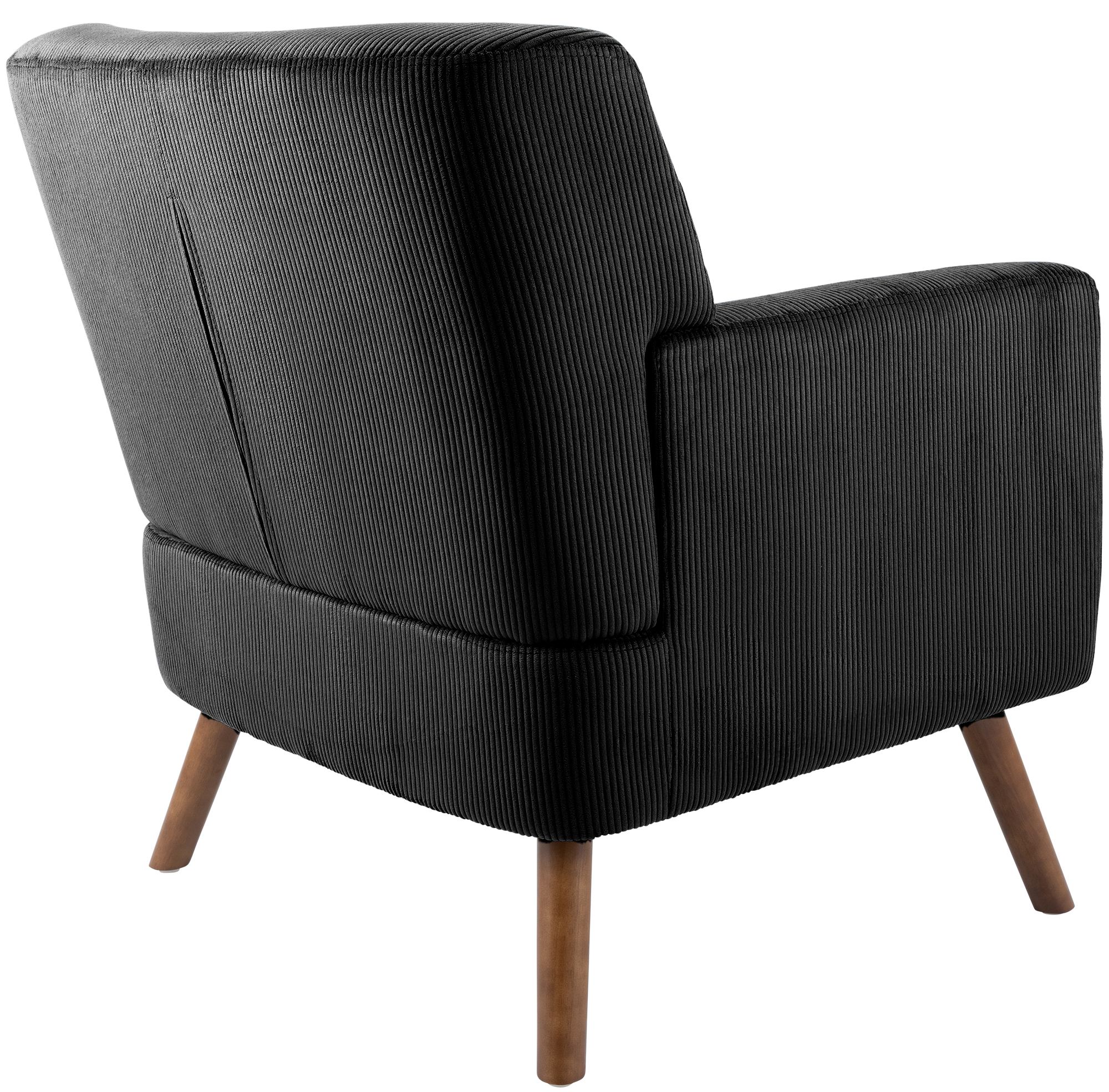 Sessel Kioni Cord, schwarz