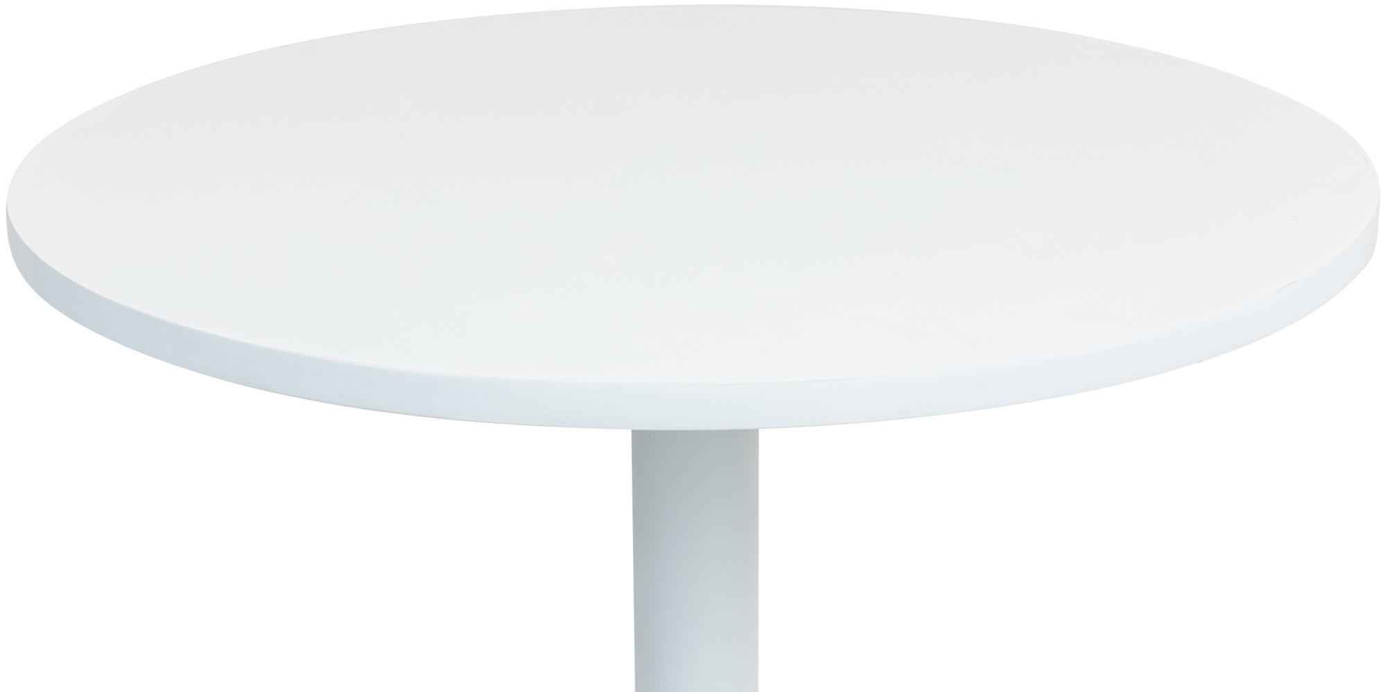 Stehtisch Hereford rund 75 cm, weiß/weiß