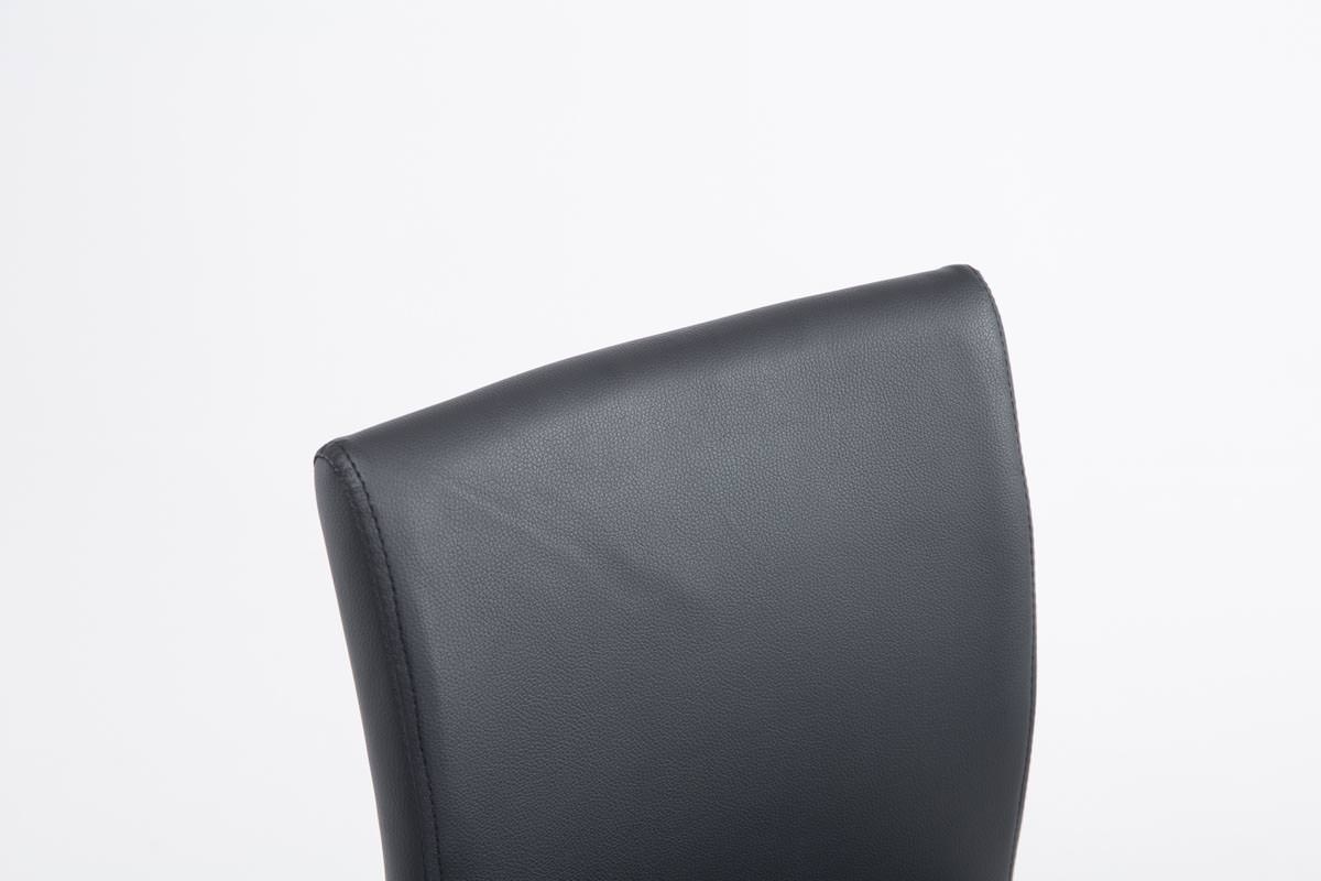 2er Set Barhocker Köln Kunstleder chrom, schwarz