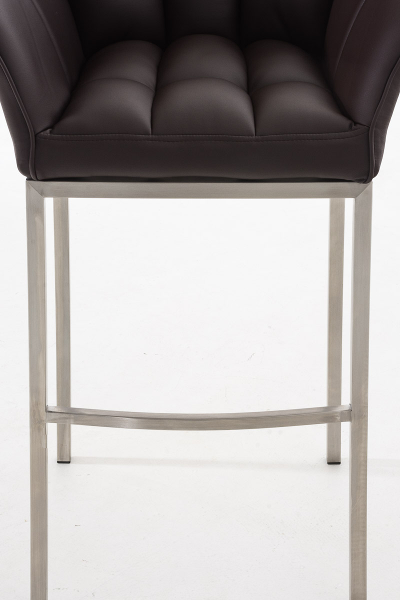 Barhocker Damaso E mit 4-Fuß Gestell, braun