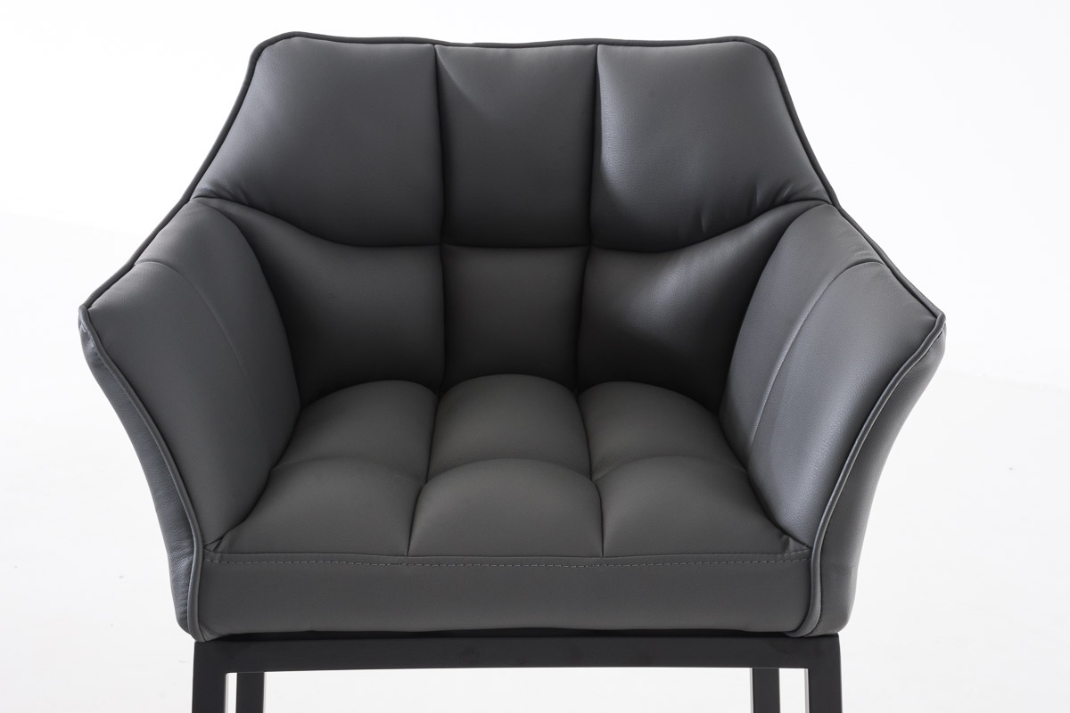 Barhocker Damaso B mit 4-Fuß Gestell, grau
