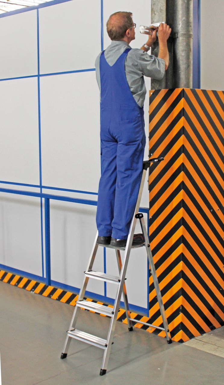 MONTO Aluminium-Stufen-Stehleiter Safety, 1x4 Stufen