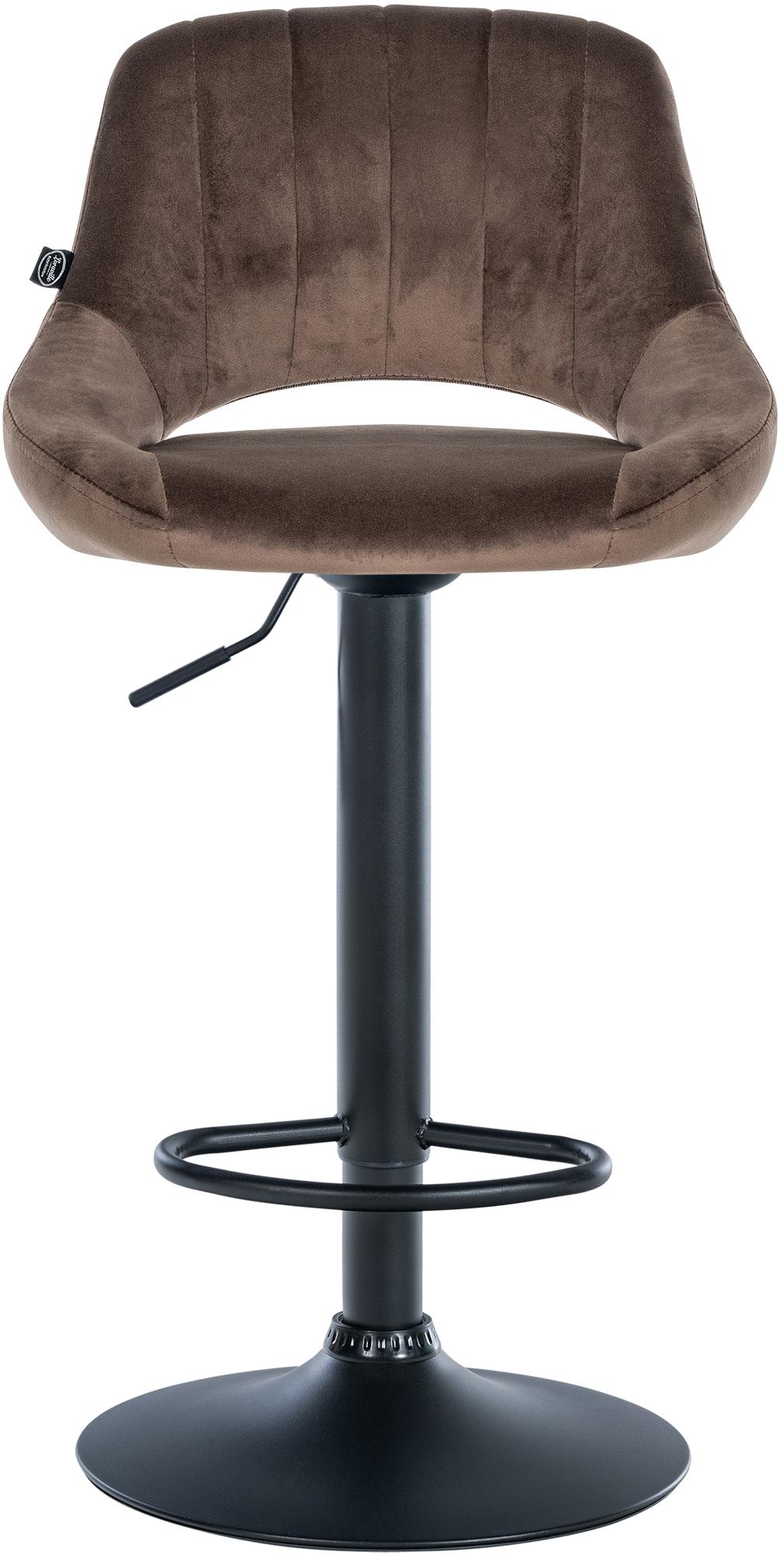 2er Set Barhocker Milet Samt B, braun