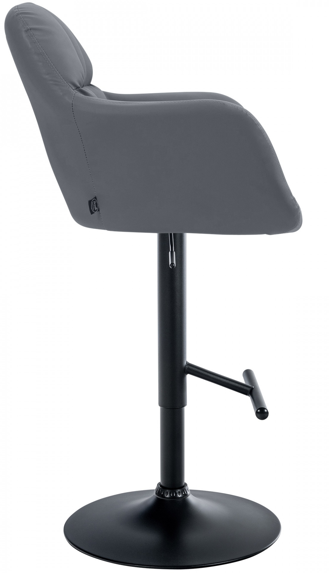 Barhocker Natoma Kunstleder schwarz, grau