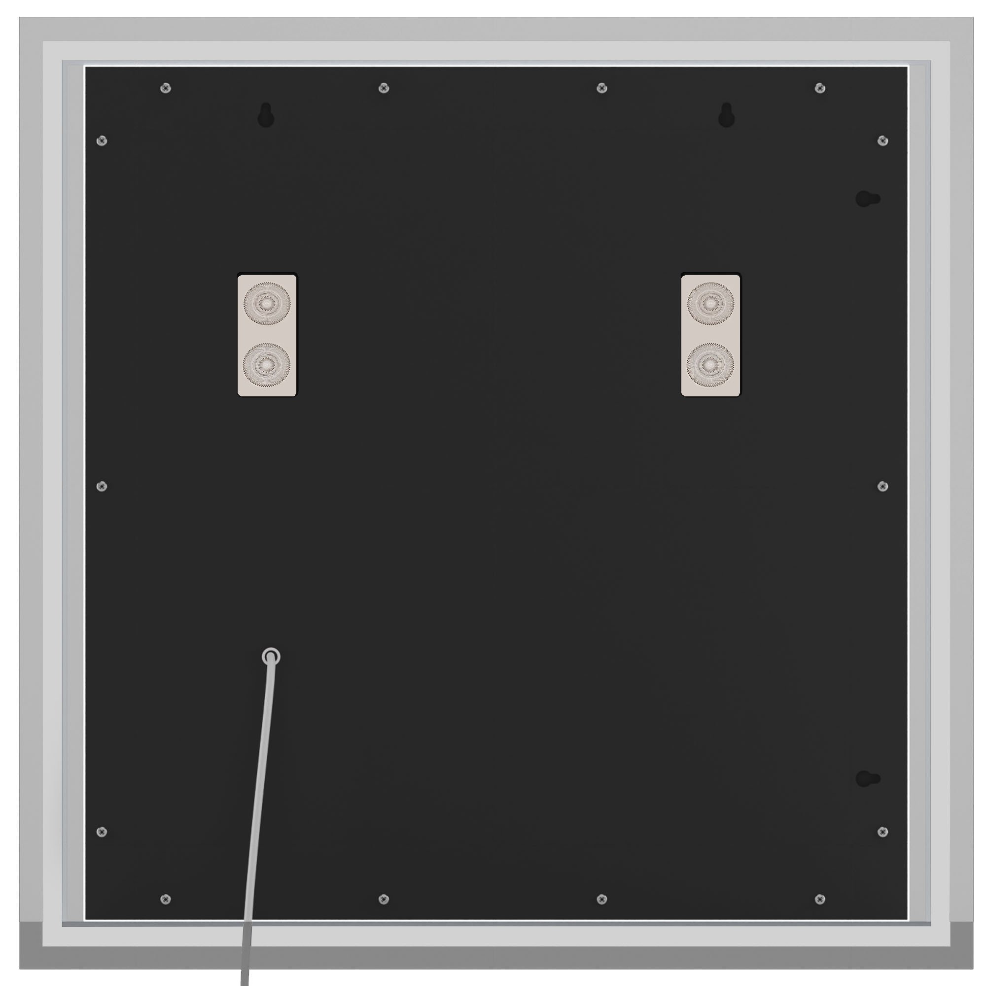 Badspiegel Jaffrey 80x80 mit Bluetooth, klarglas