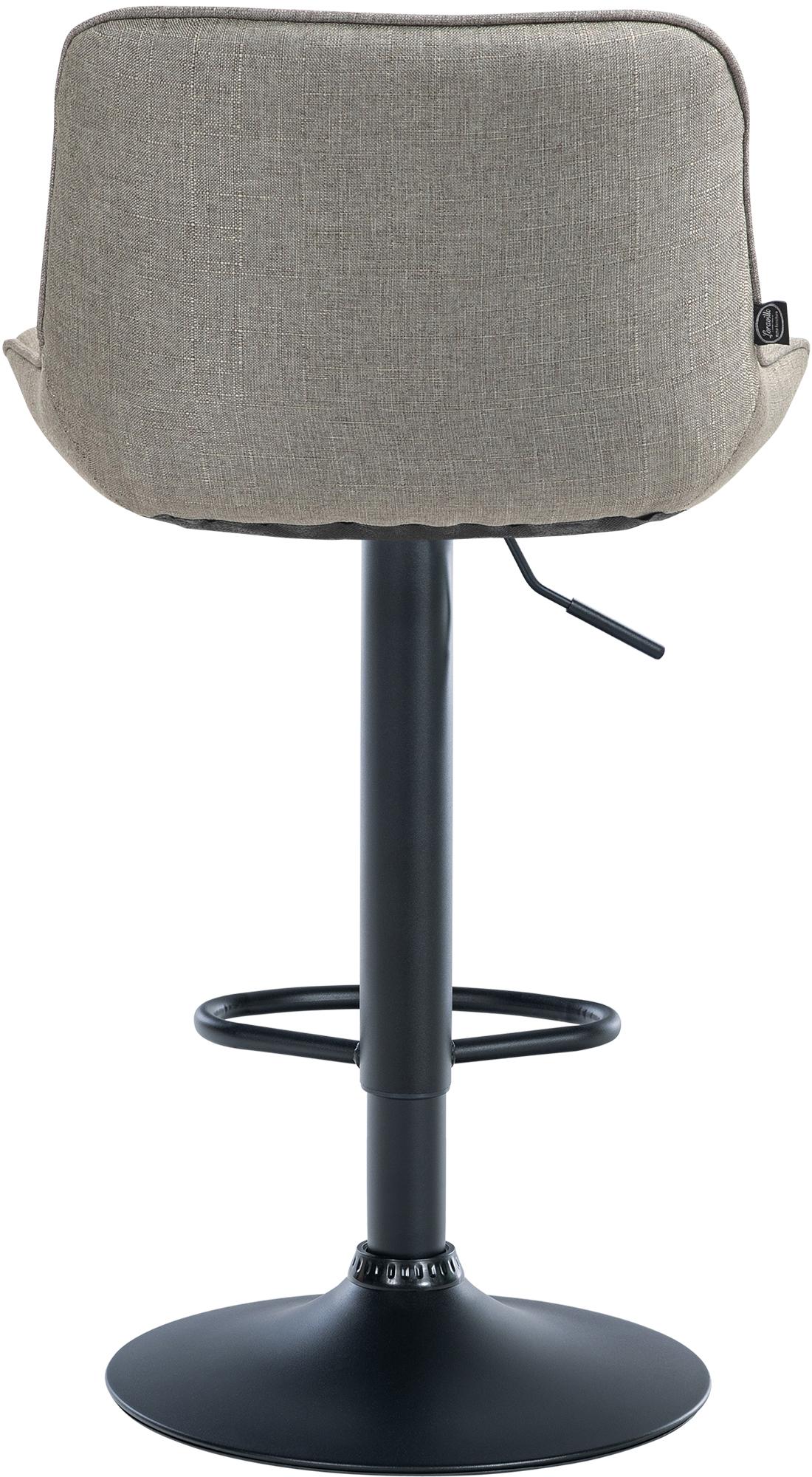 2er Set Barhocker Vonore Stoff schwarz, taupe