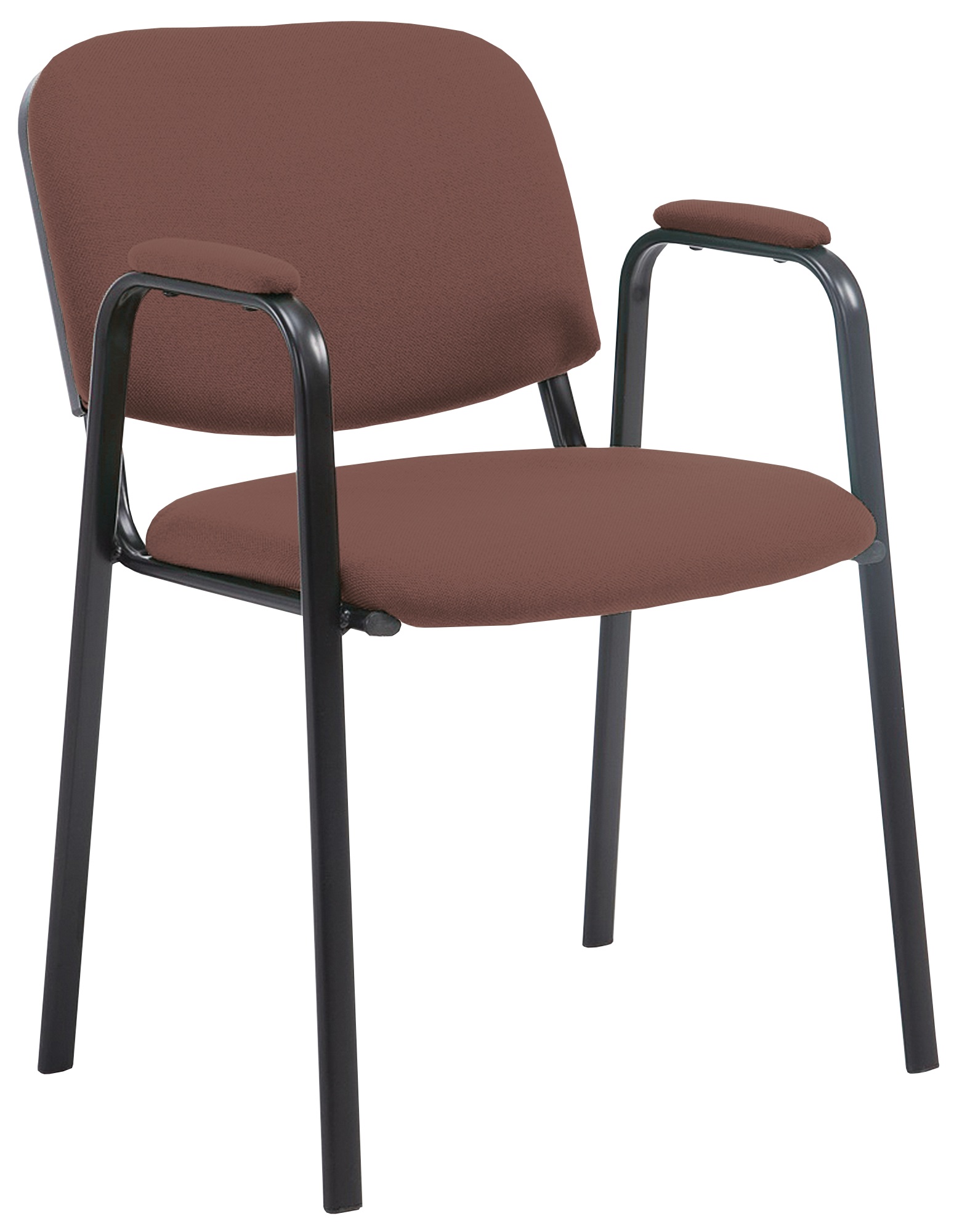 Besucherstuhl Ken PRO Stoff, braun