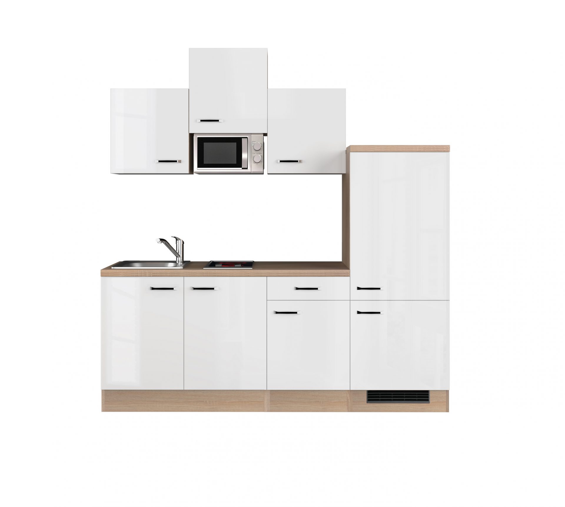 Singleküche Valero 210 cm mit E-Geräten