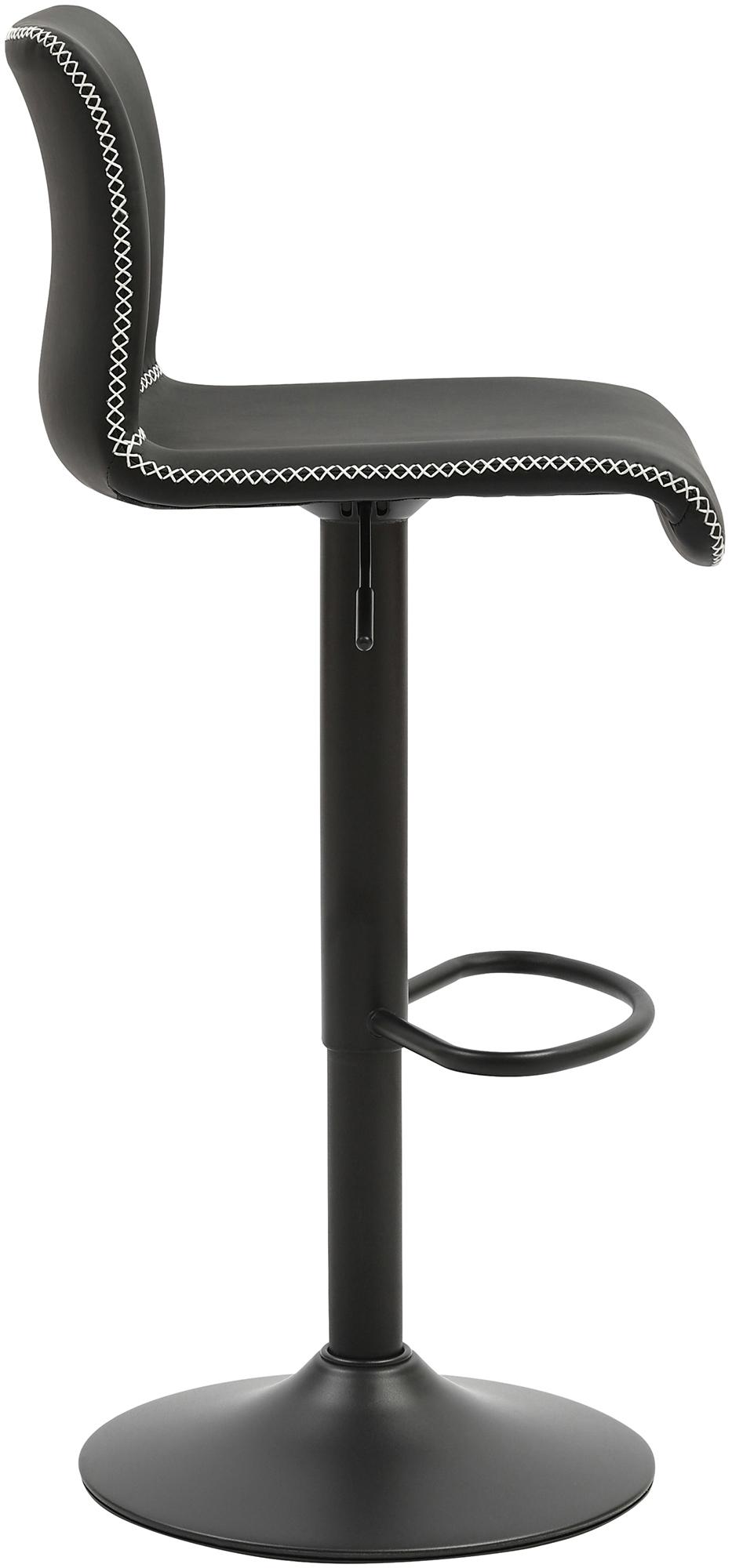 2er Set Barhocker Henchy Kunstleder, schwarz