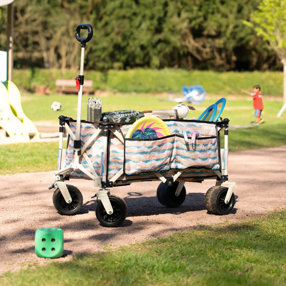 Bollerwagen faltbar JOLA - Beige/Blau