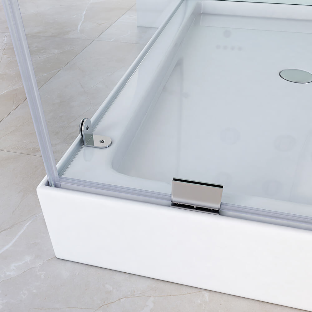 Dampfdusche mit Wasserfall und LED-Beleuchtung DESIGN M - 80 x 120 cm