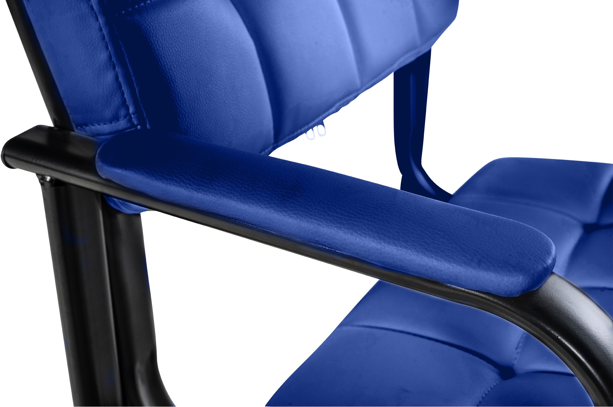 Besucherstuhl Canada B Kunstleder, blau