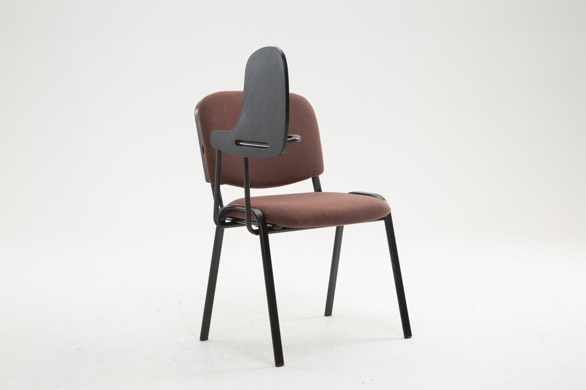 Stuhl Ken mit Klapptisch Stoff, braun