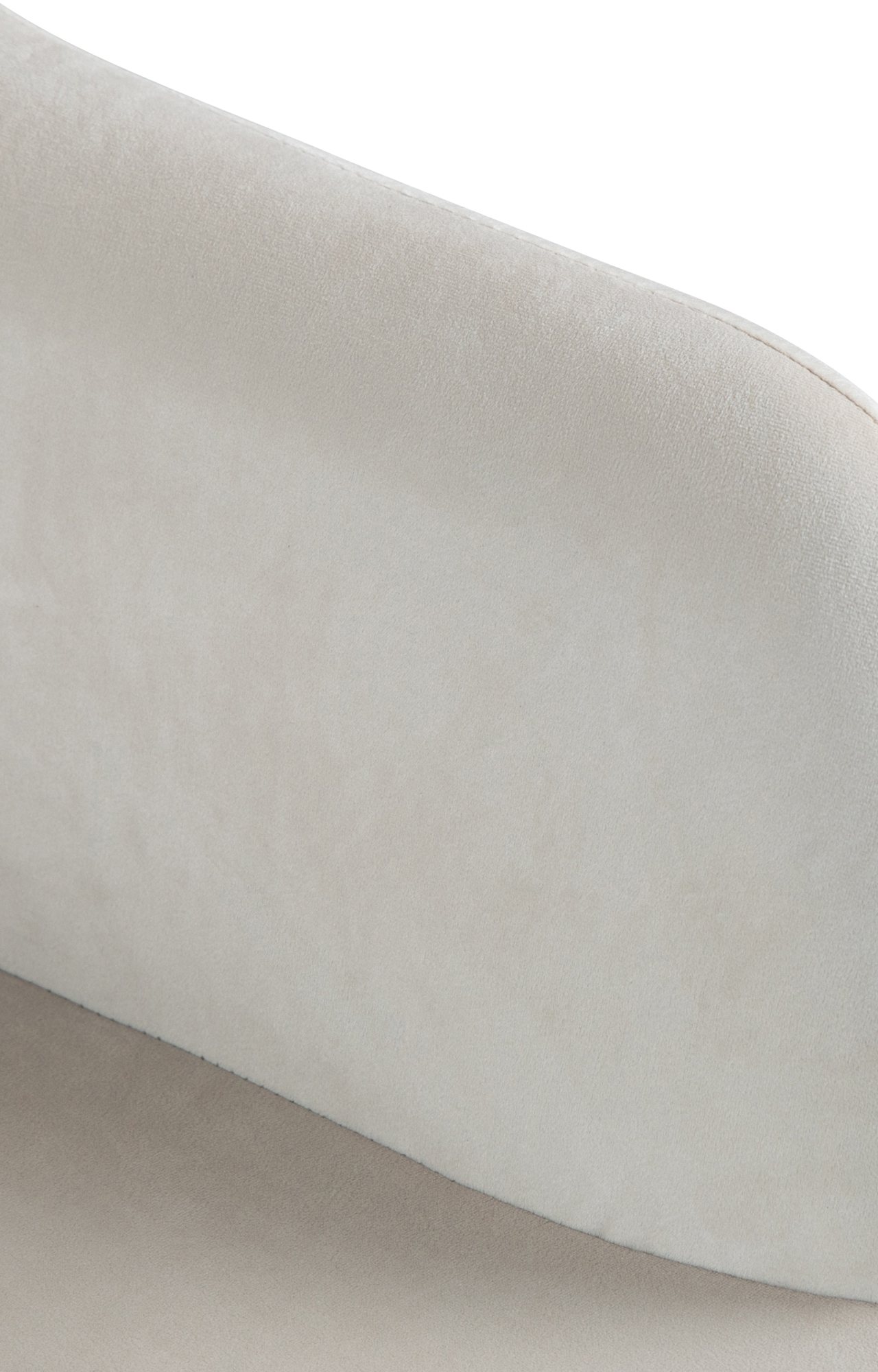 Barhocker Natoma Samt weiß, creme
