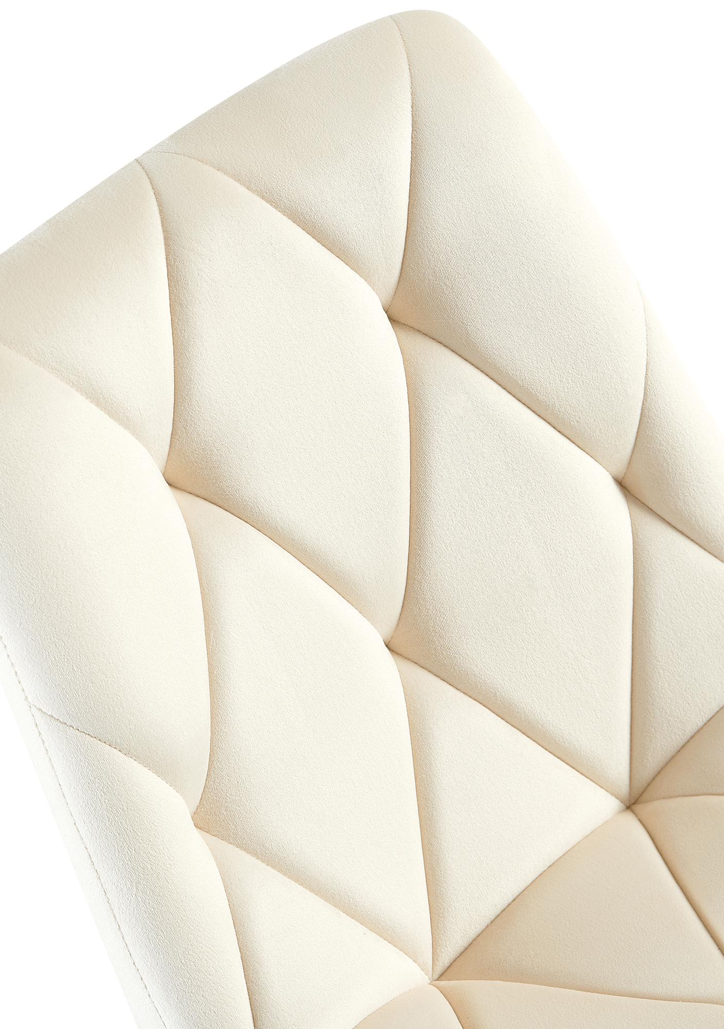 Esszimmerstuhl Clairton Samt, creme