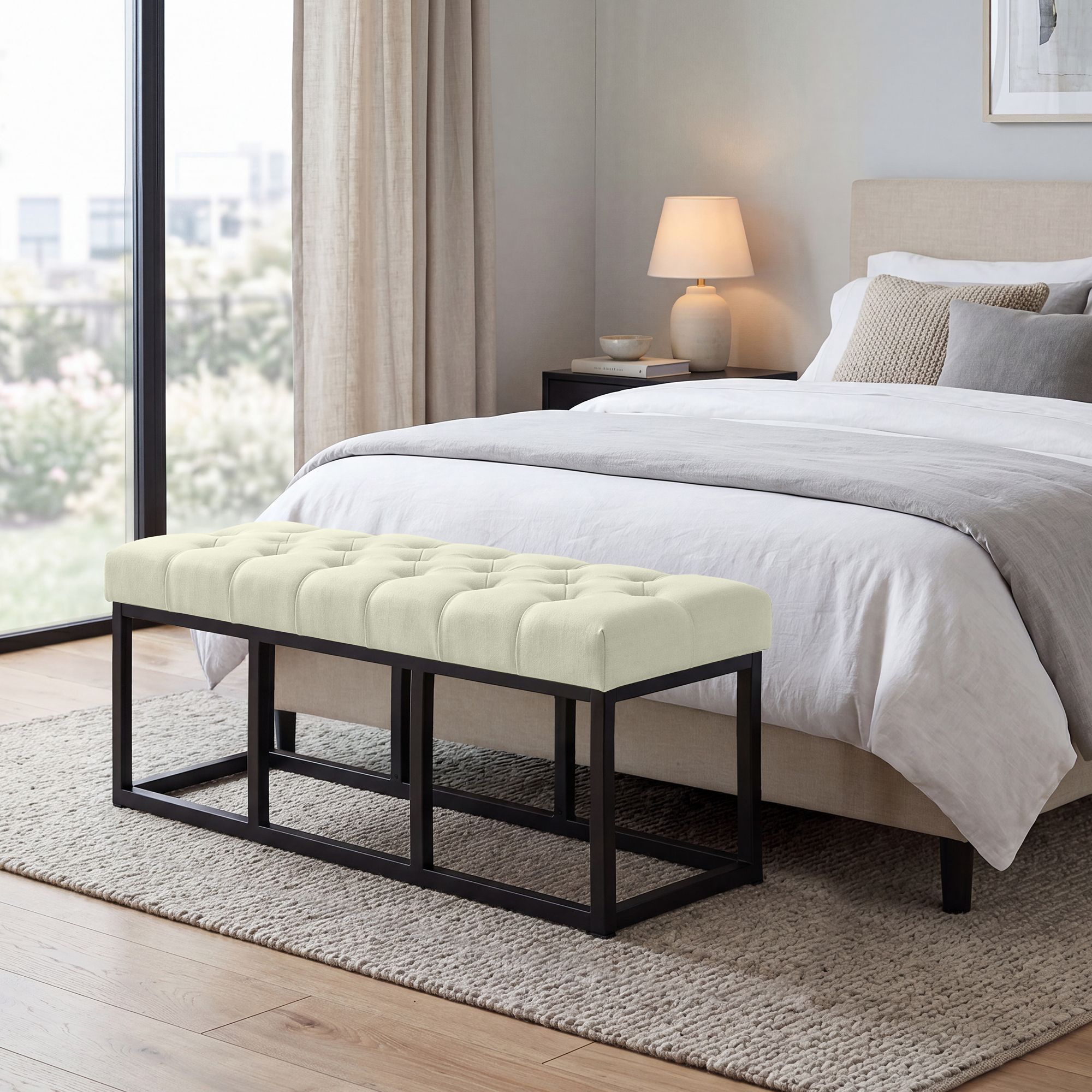 Sitzbank Amun Stoff B100, creme