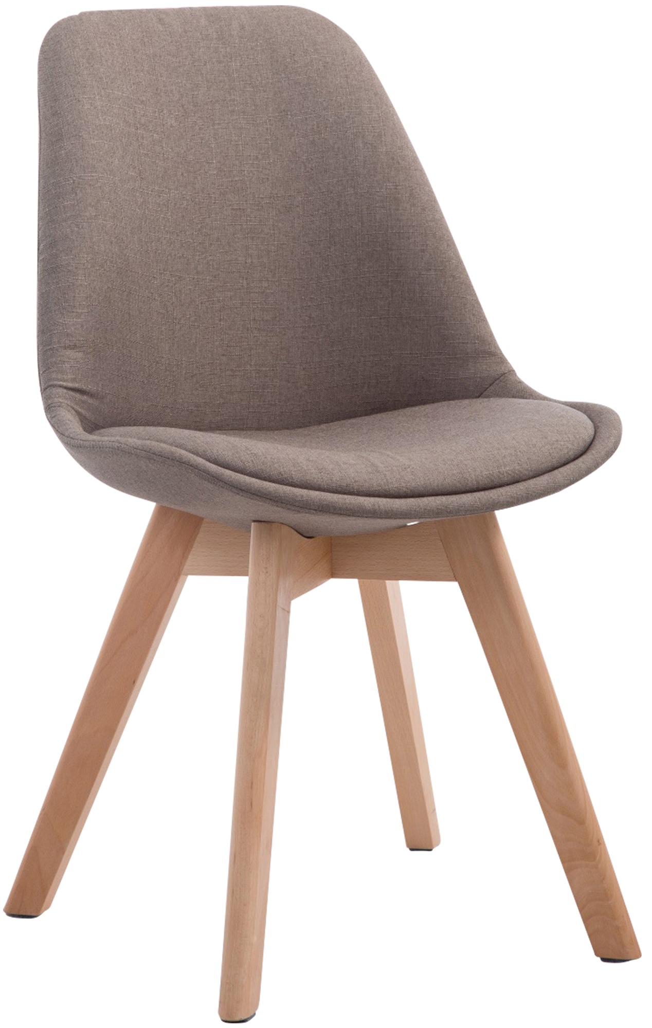 Besucherstuhl Borneo V2 Natura Stoff, taupe